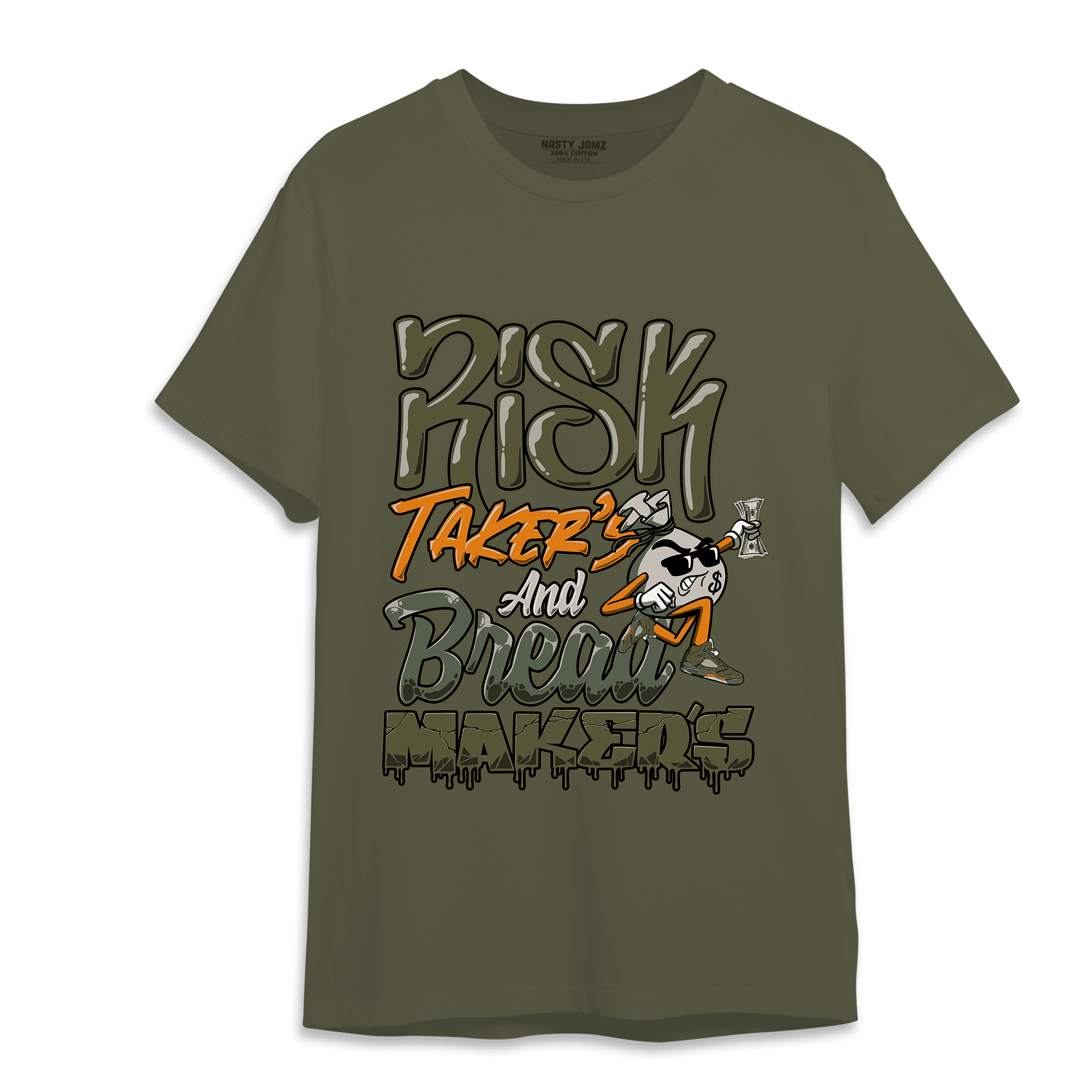 Olive 5s T Shirt Match Making Our Bread - NastyJamz