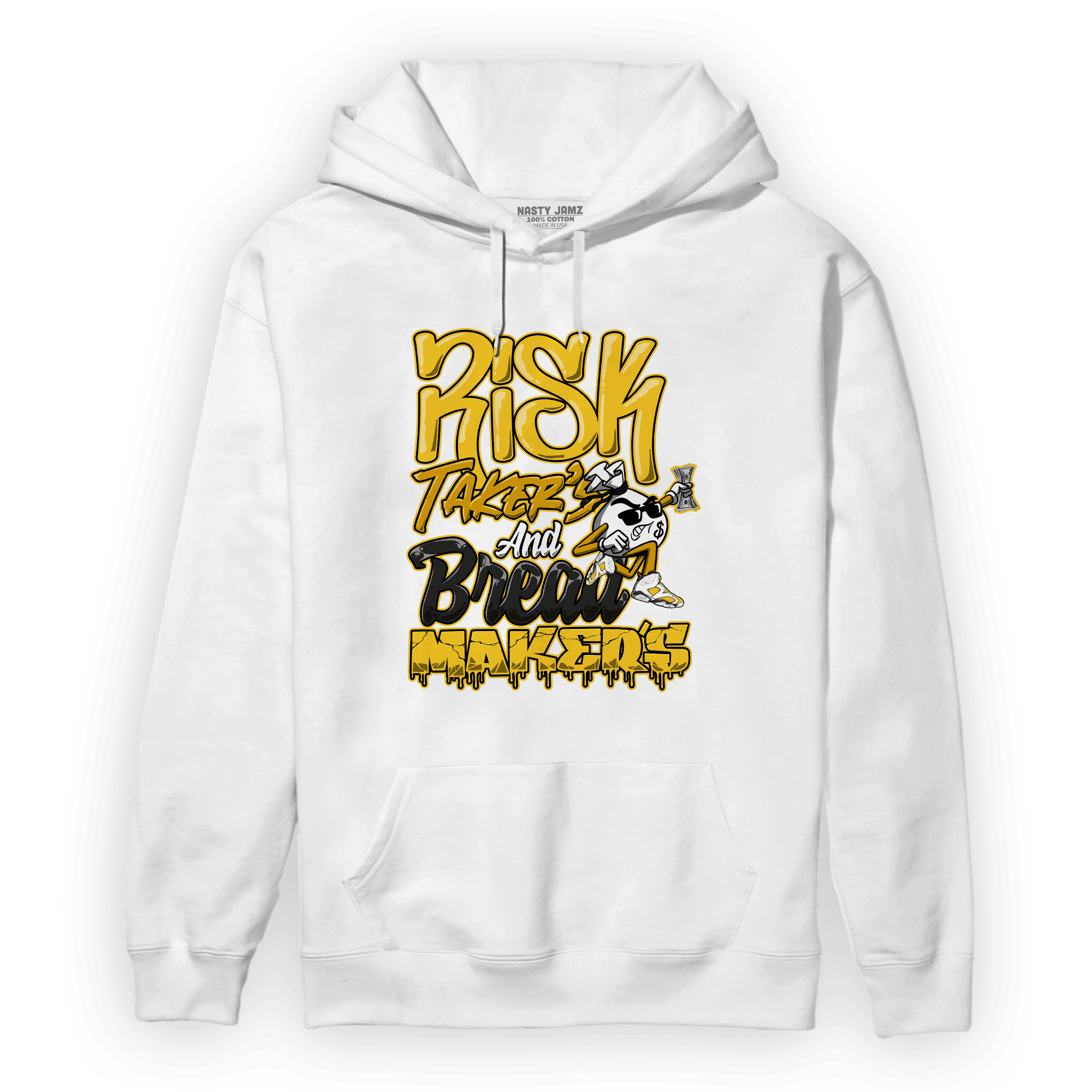 Yellow Ochre 6s Hoodie Match Making Our Bread - NastyJamz