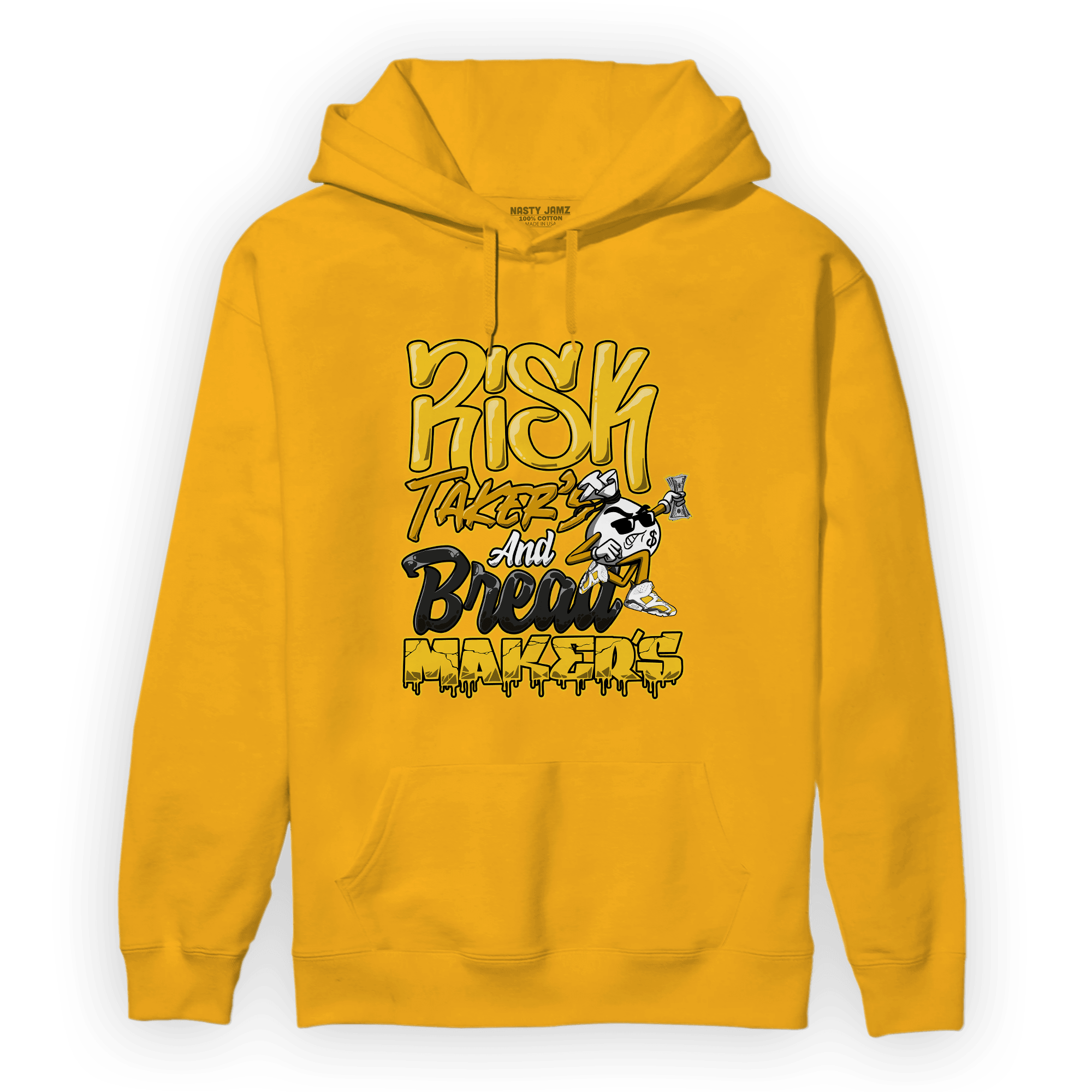 Yellow Ochre 6s Hoodie Match Making Our Bread - NastyJamz