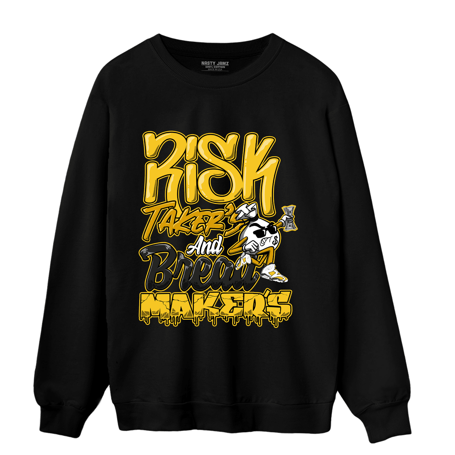 Yellow Ochre 6s Sweatshirt Match Making Our Bread - NastyJamz
