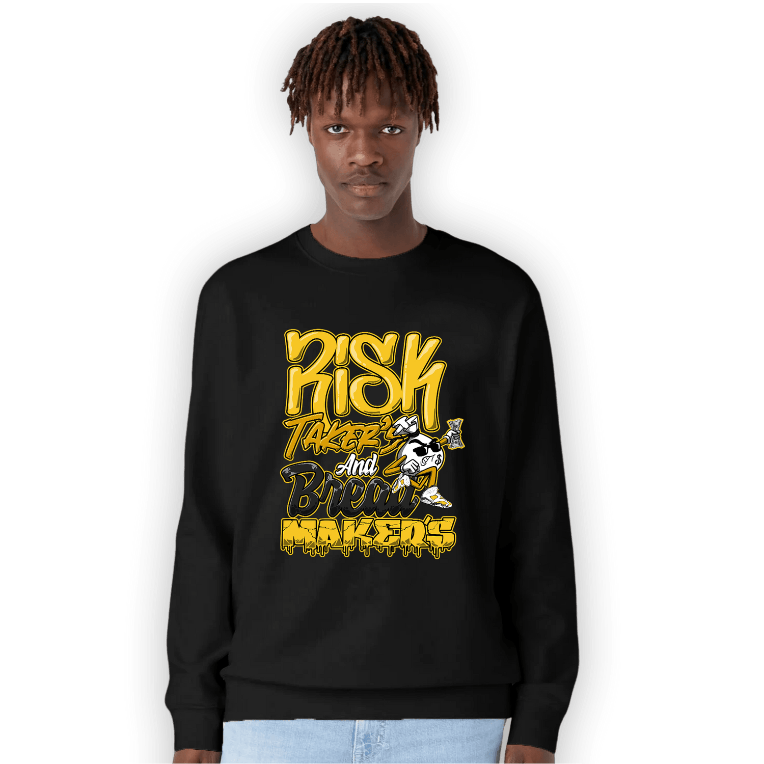 Yellow Ochre 6s Sweatshirt Match Making Our Bread - NastyJamz