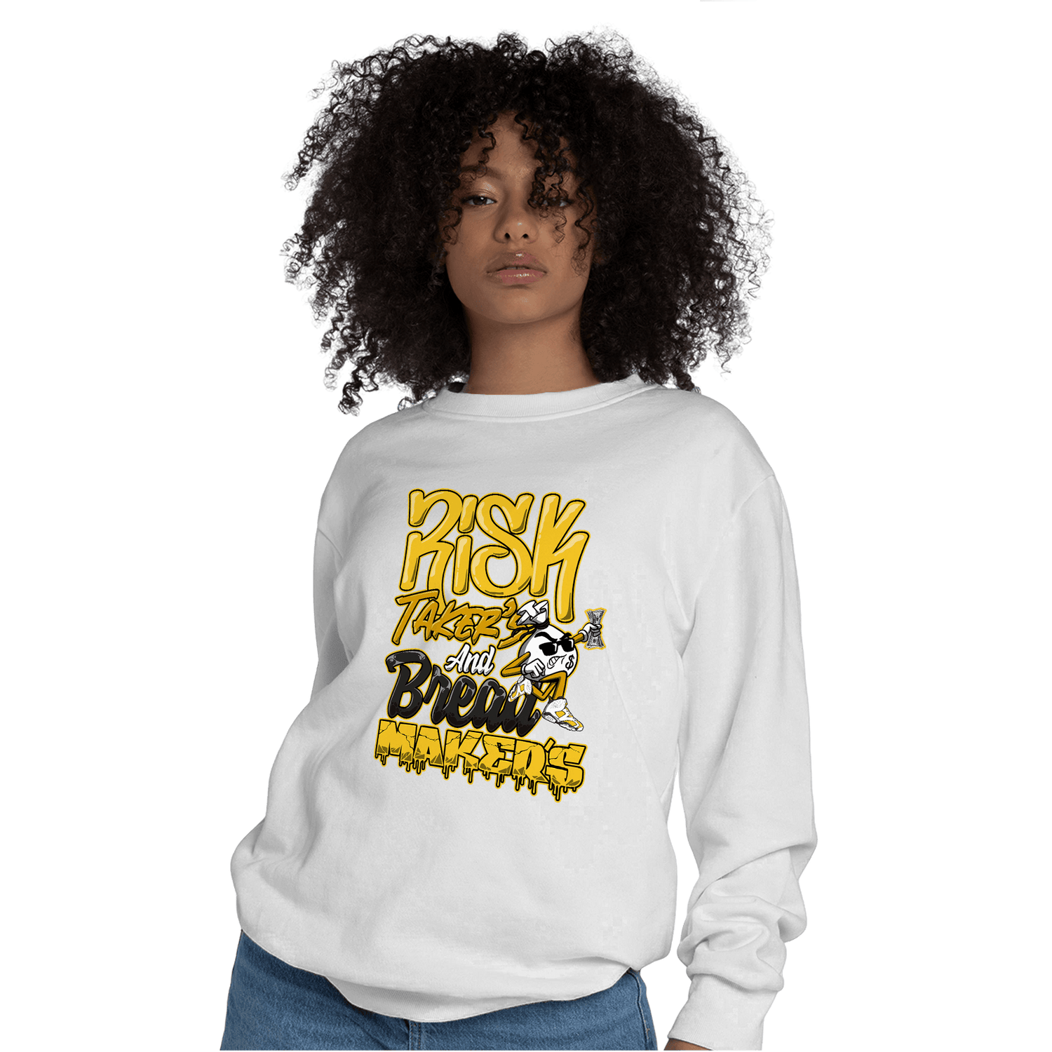 Yellow Ochre 6s Sweatshirt Match Making Our Bread - NastyJamz
