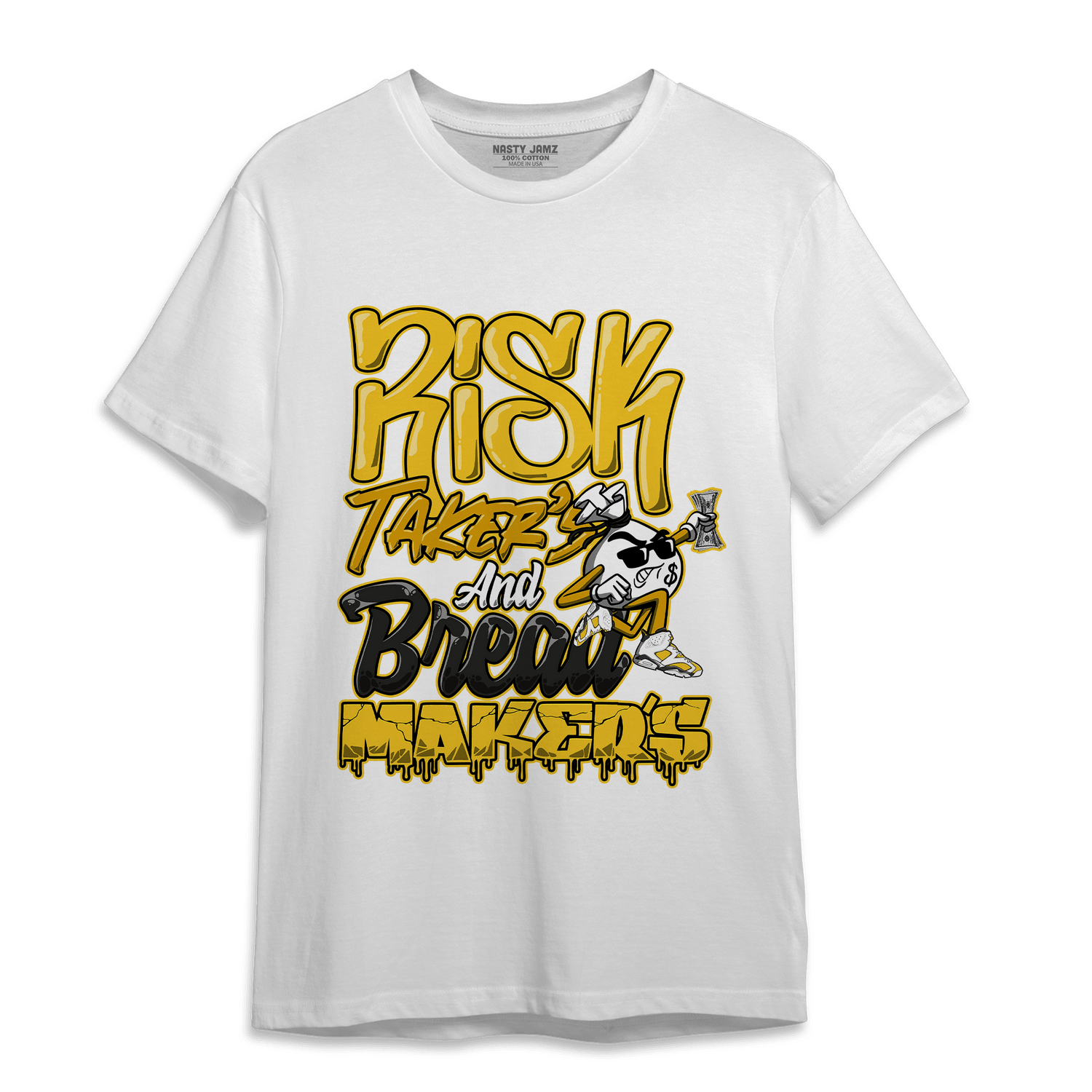 Yellow Ochre 6s T Shirt Match Making Our Bread - NastyJamz