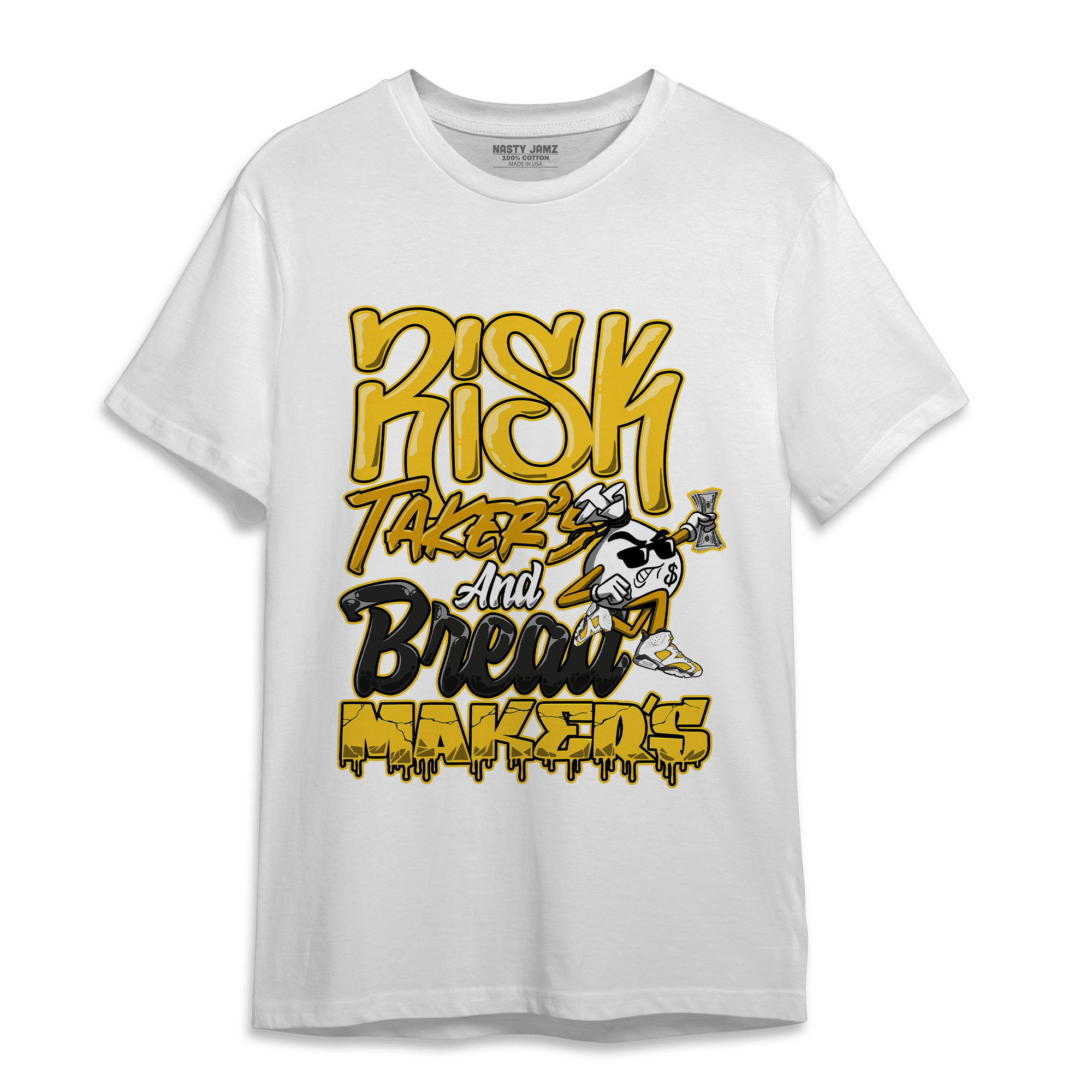 Yellow Ochre 6s T Shirt Match Making Our Bread - NastyJamz