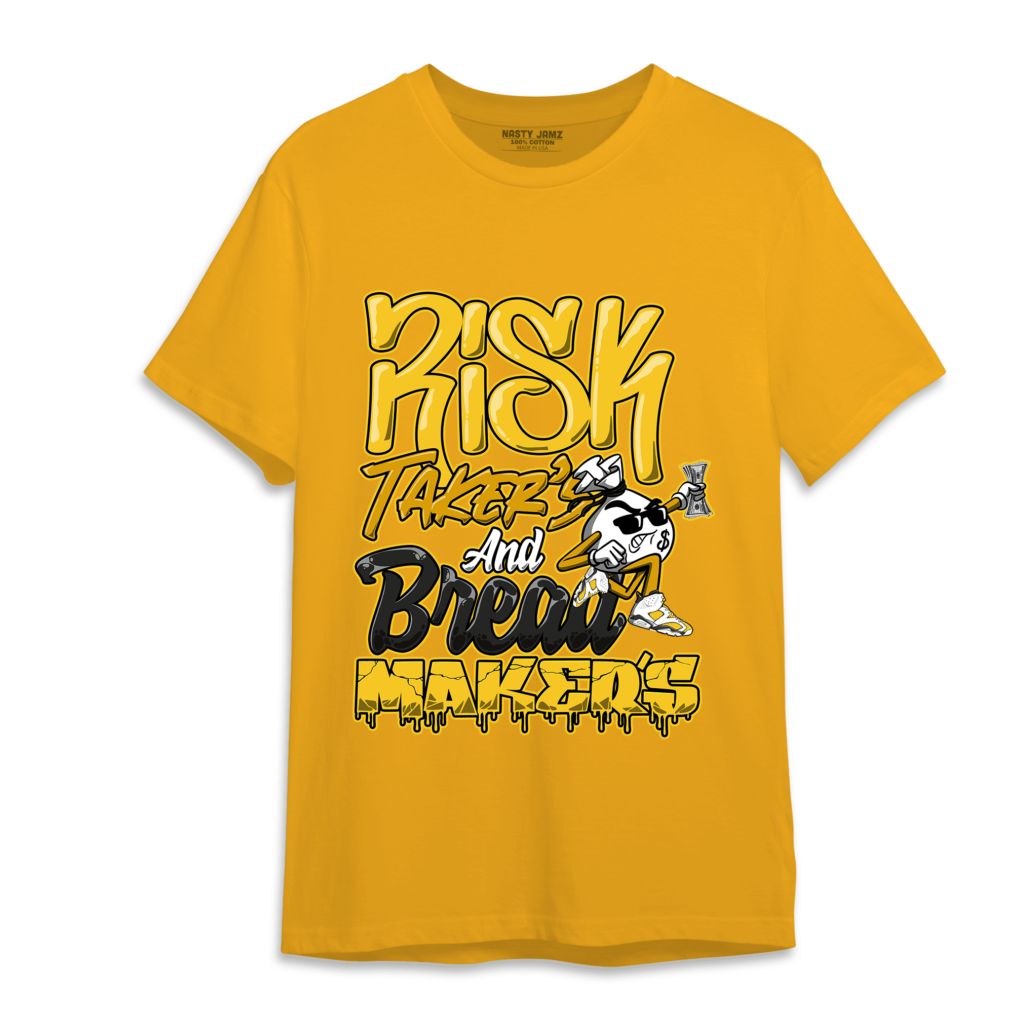 Yellow Ochre 6s T Shirt Match Making Our Bread - NastyJamz
