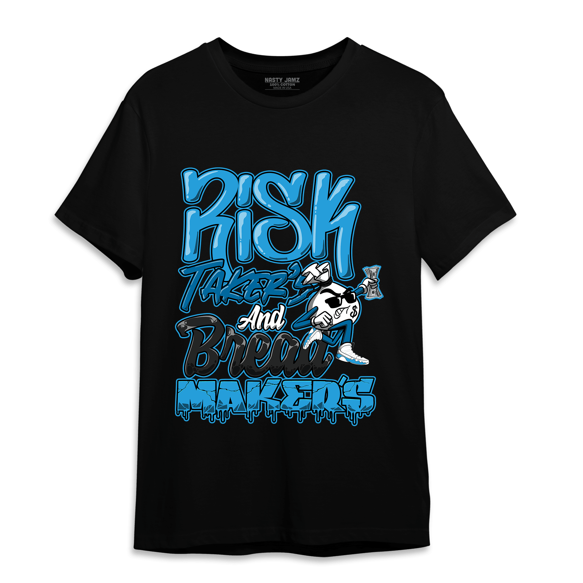 Powder Blue 9s T Shirt Match Making Our Bread - NastyJamz