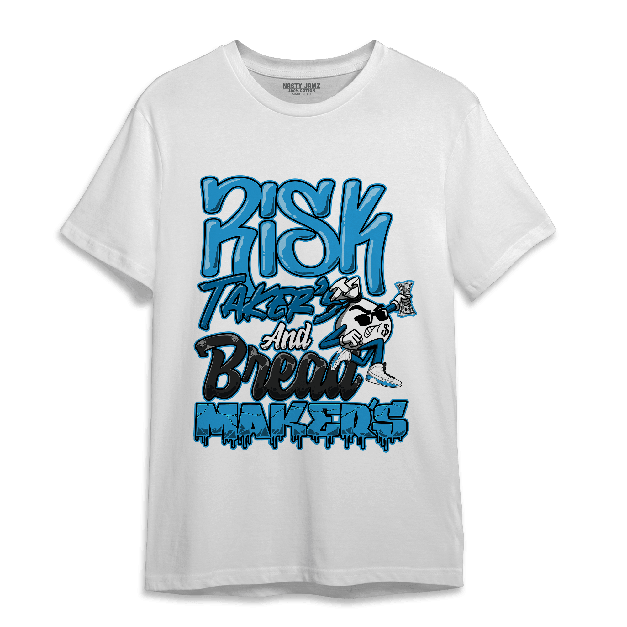 Powder Blue 9s T Shirt Match Making Our Bread - NastyJamz