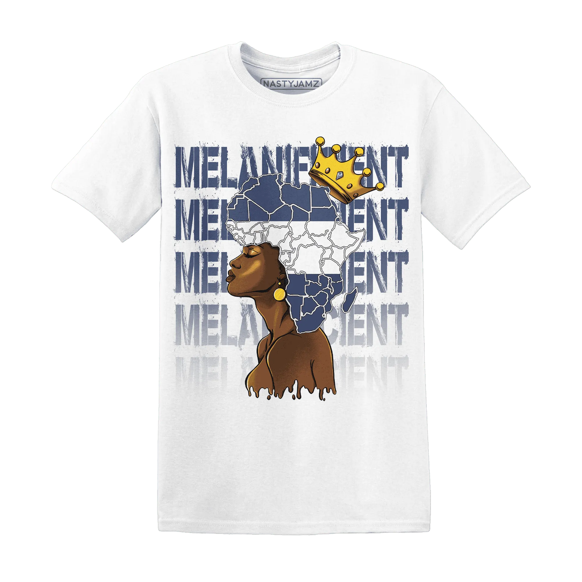 Low-Diffused-Blue-11s-T-Shirt-Match-Melanificient