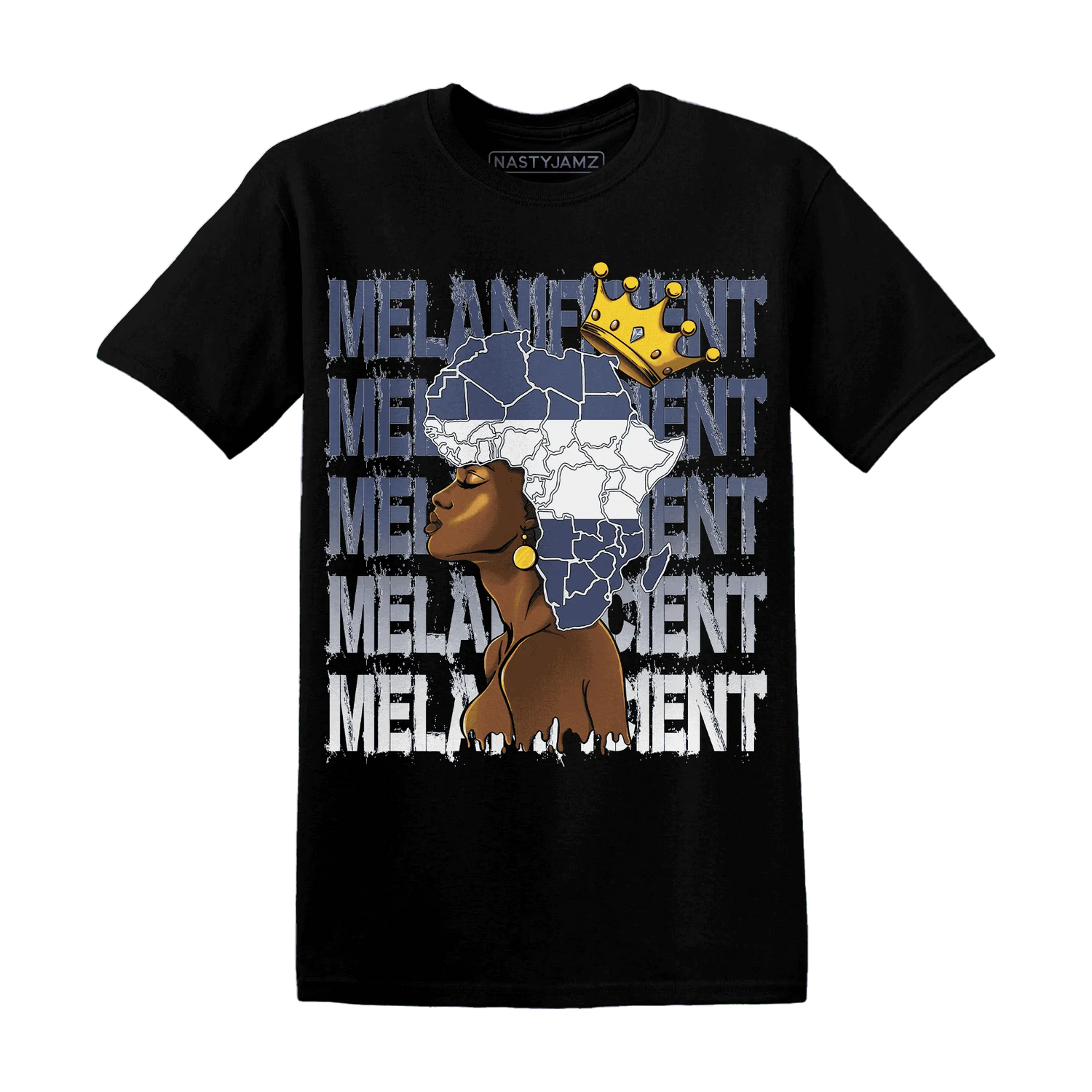 Low-Diffused-Blue-11s-T-Shirt-Match-Melanificient