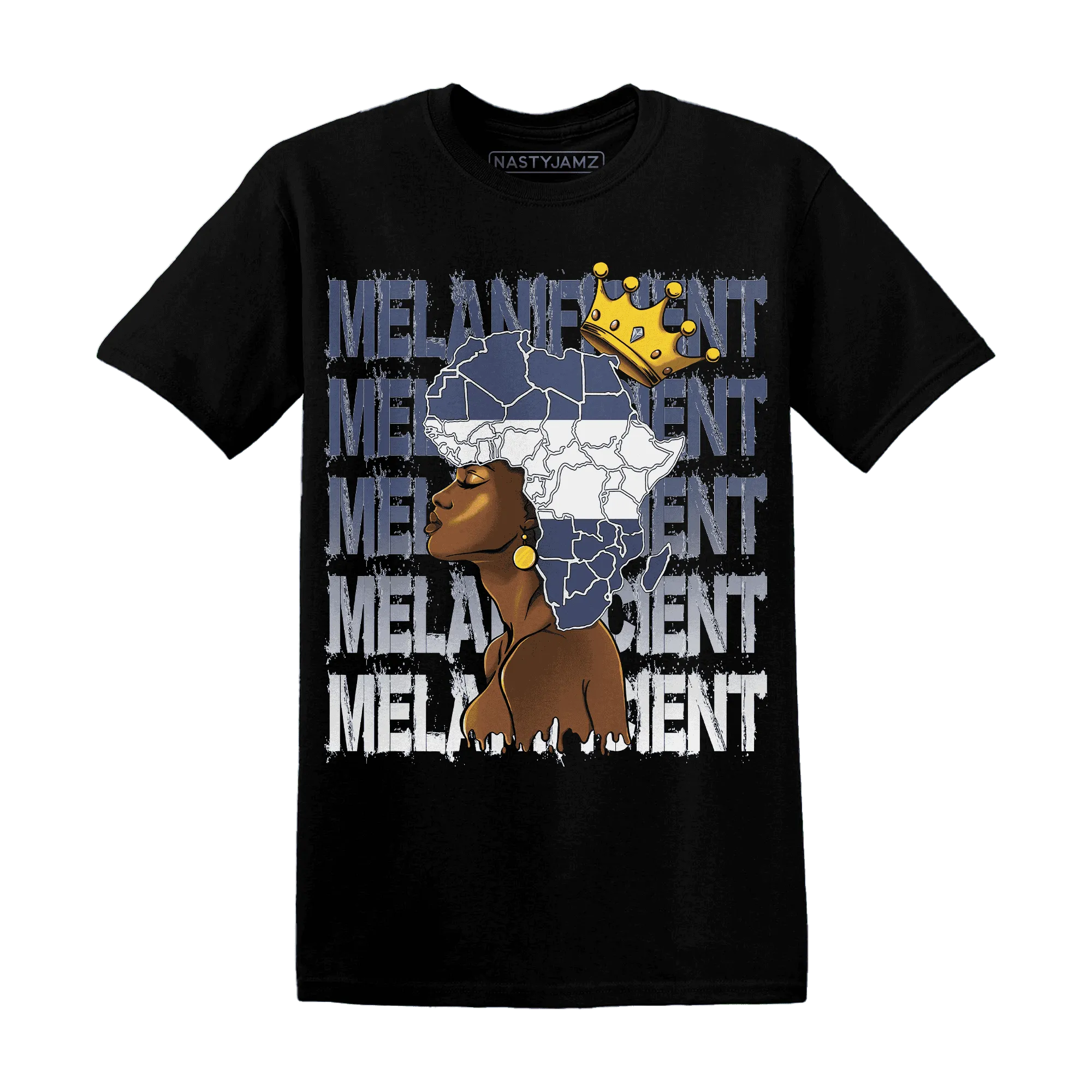 Low-Diffused-Blue-11s-T-Shirt-Match-Melanificient