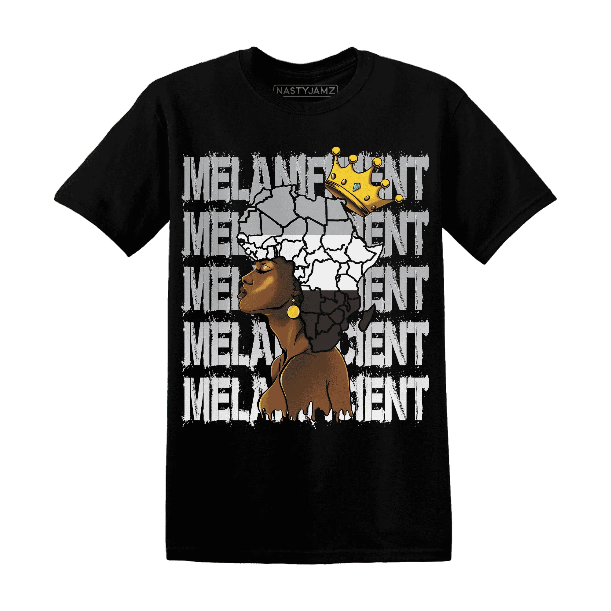 Wolf-Grey-1s-T-Shirt-Match-Melanificient