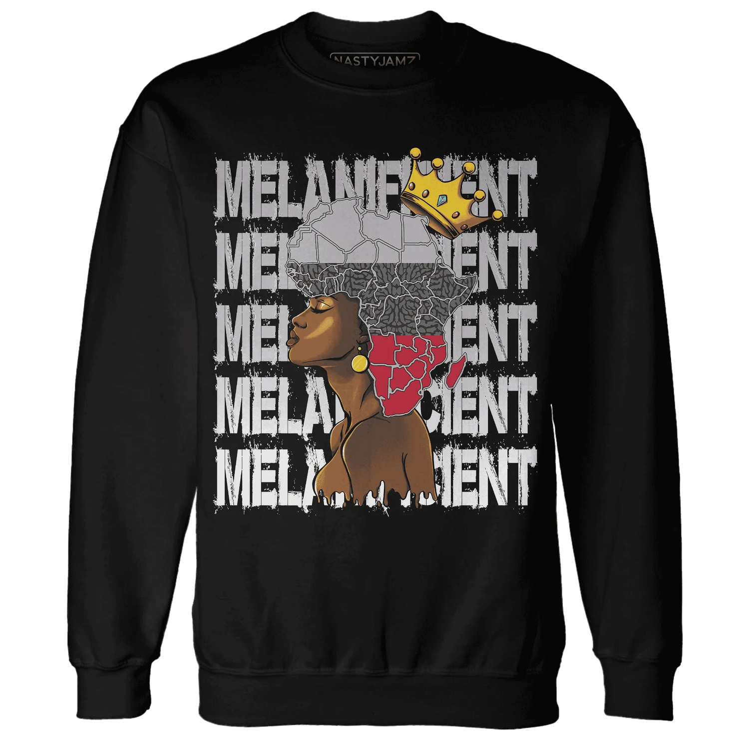 Cement-Grey-3s-Sweatshirt-Match-Melanificient