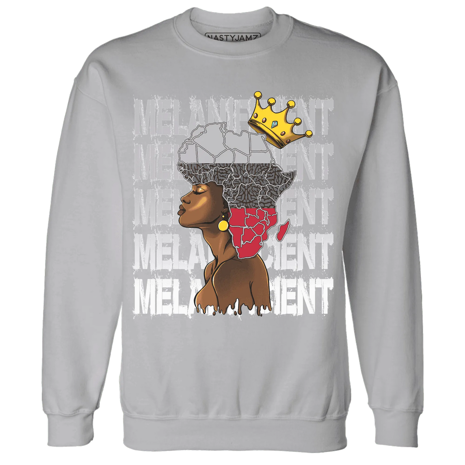 Cement-Grey-3s-Sweatshirt-Match-Melanificient