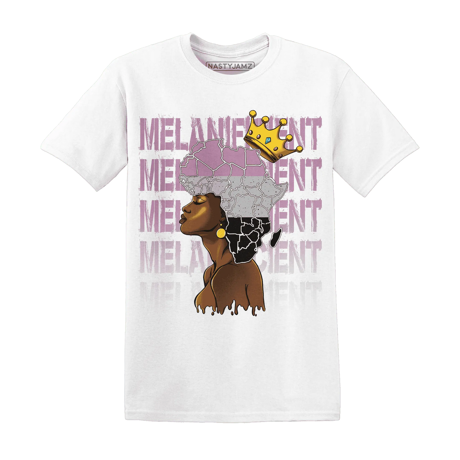 Orchid-Neutral-Grey-Black-White-4s-NastyJamz-T-Shirt-Match-Melanificient