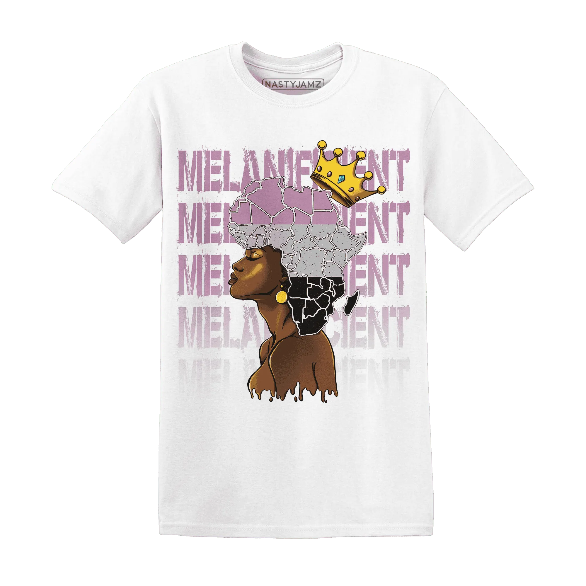 Orchid-Neutral-Grey-Black-White-4s-NastyJamz-T-Shirt-Match-Melanificient