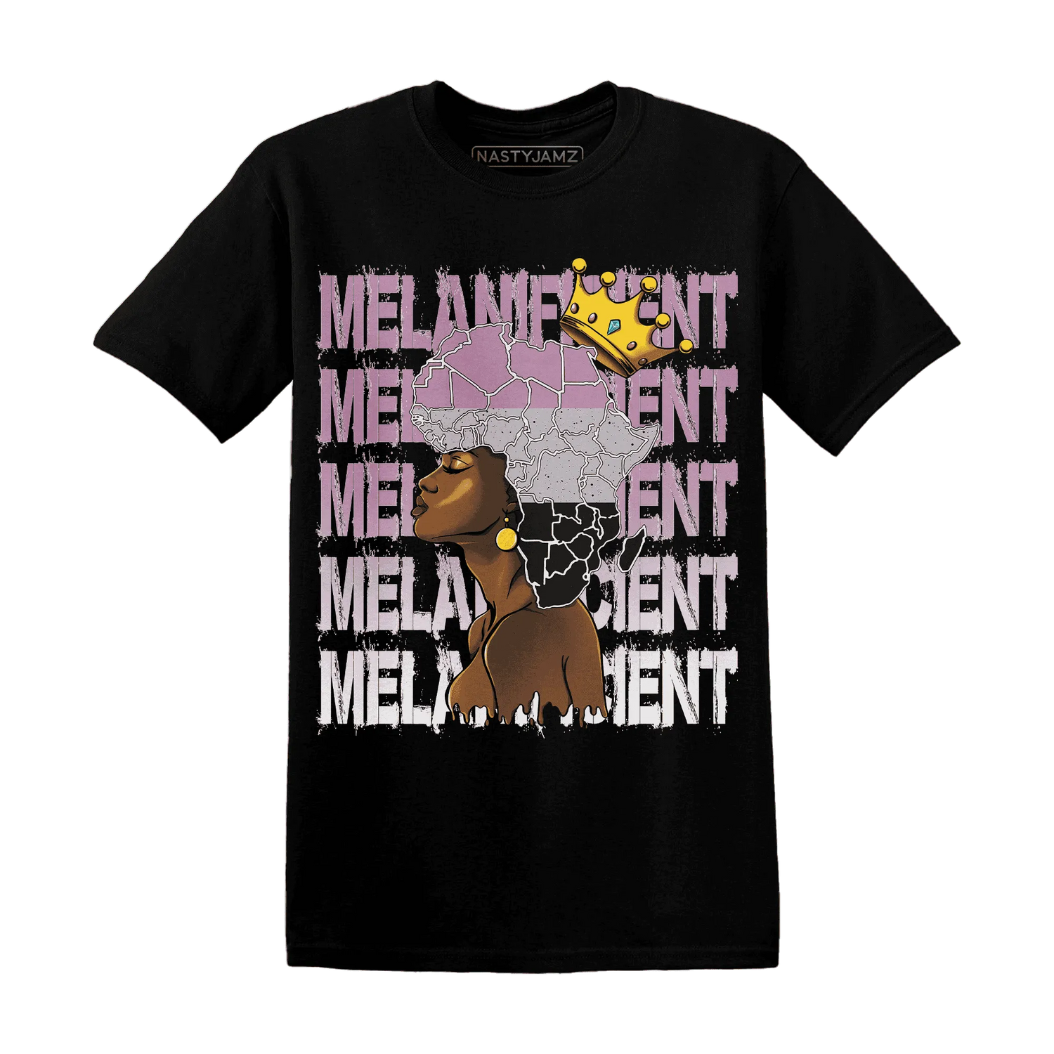 Orchid-Neutral-Grey-Black-White-4s-NastyJamz-T-Shirt-Match-Melanificient