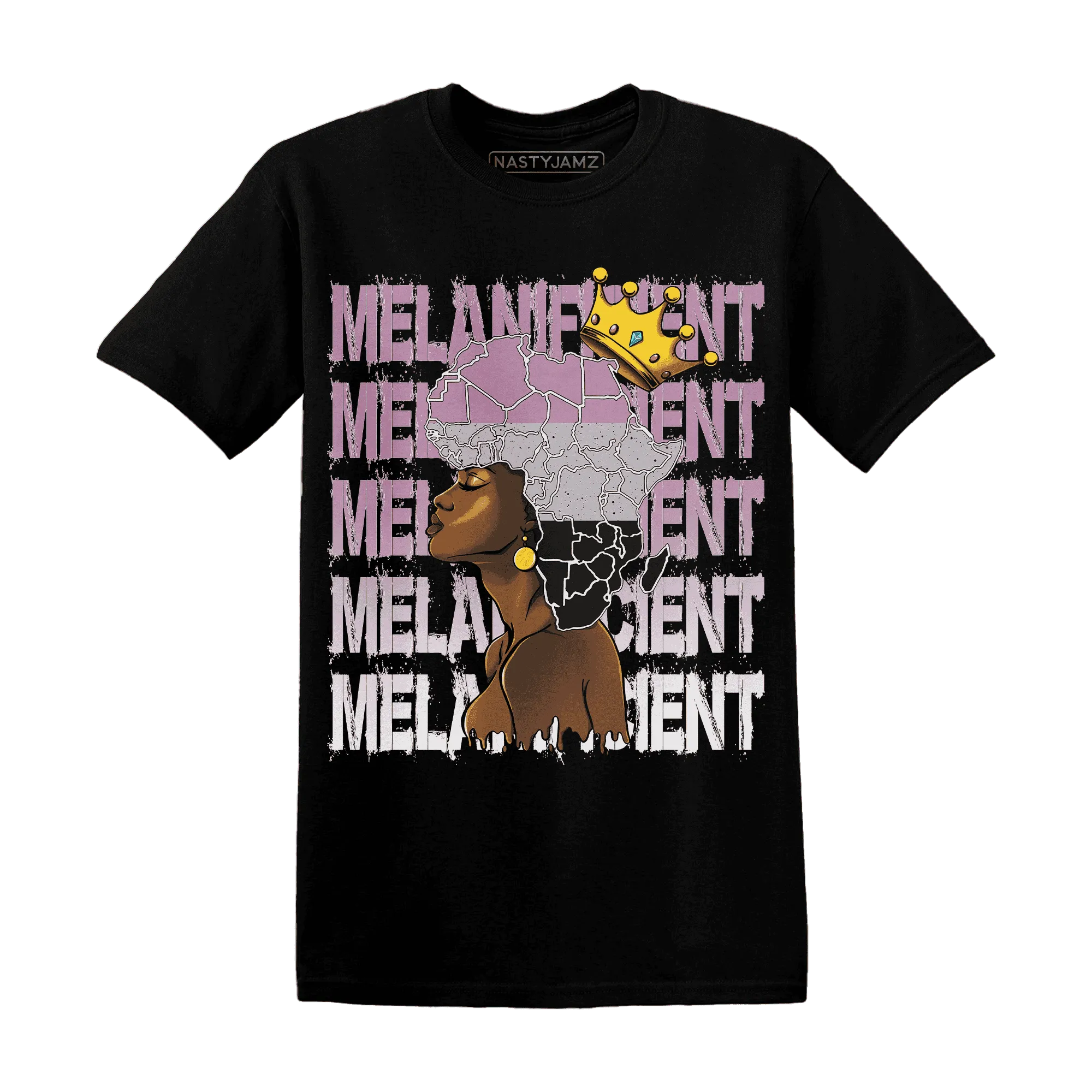 Orchid-Neutral-Grey-Black-White-4s-NastyJamz-T-Shirt-Match-Melanificient