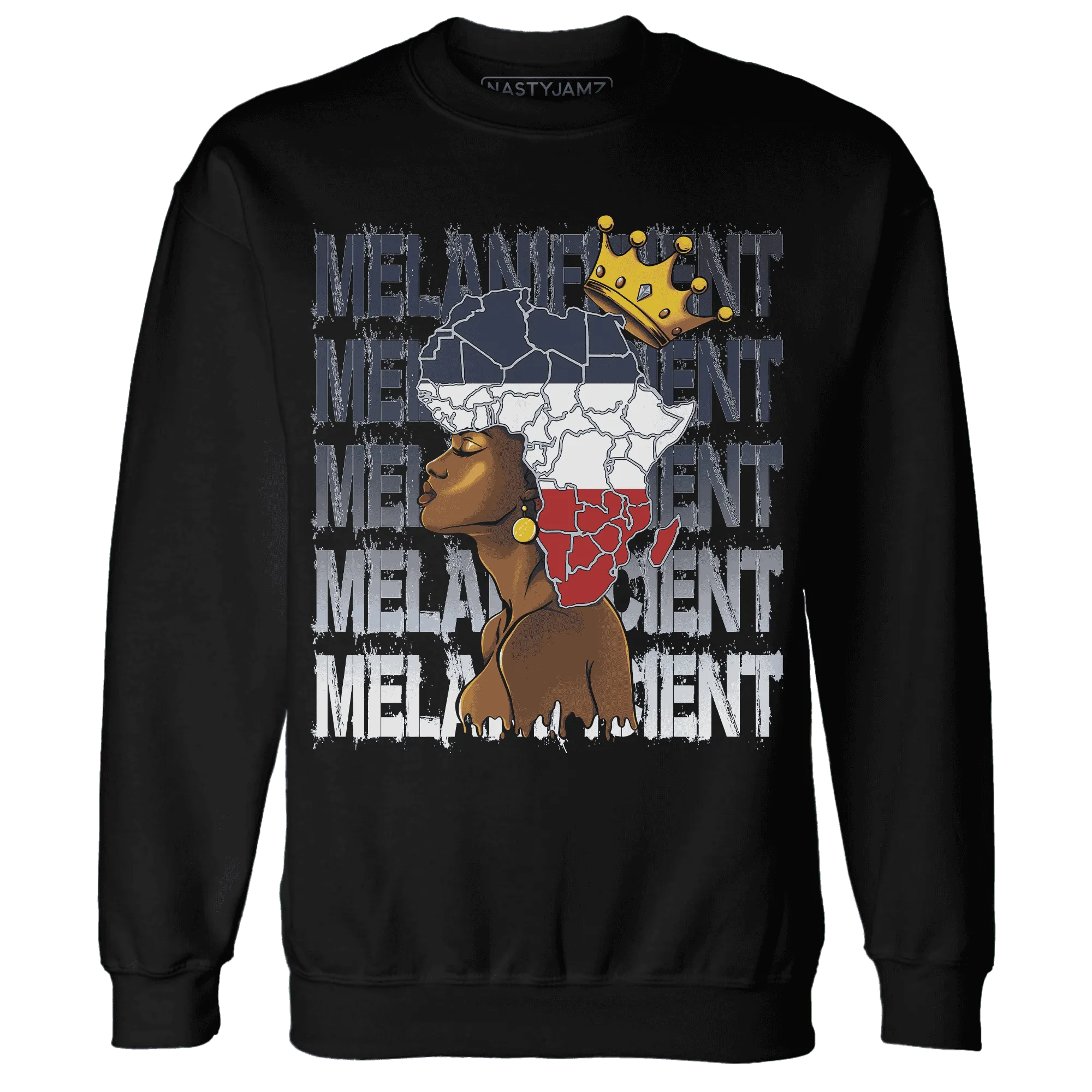 White-Navy-6s-Sweatshirt-Match-Melanificient