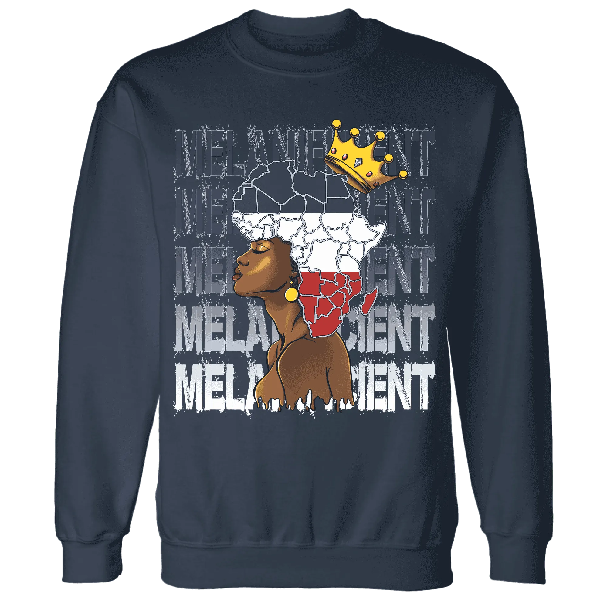 White-Navy-6s-Sweatshirt-Match-Melanificient