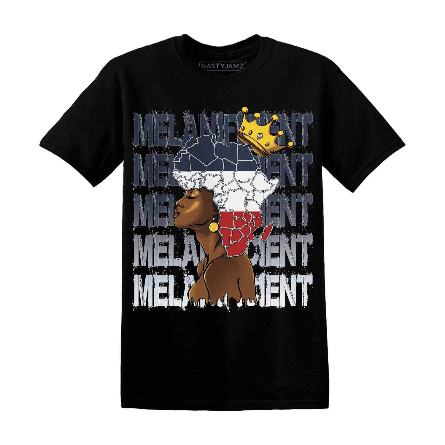 White-Navy-6s-T-Shirt-Match-Melanificient