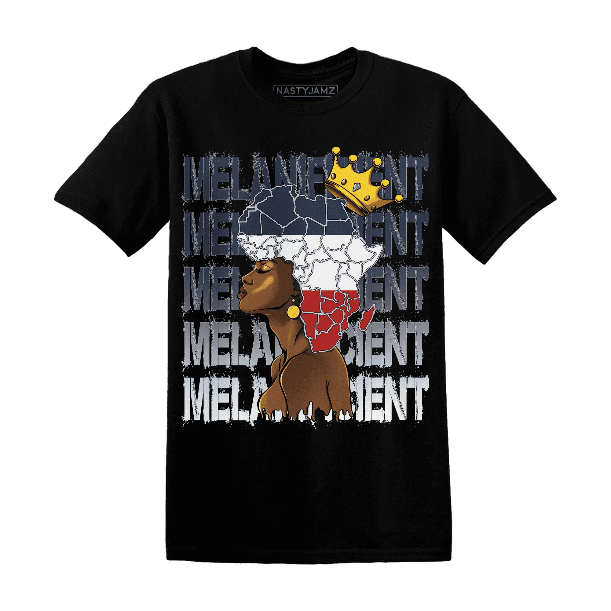 White-Navy-6s-T-Shirt-Match-Melanificient
