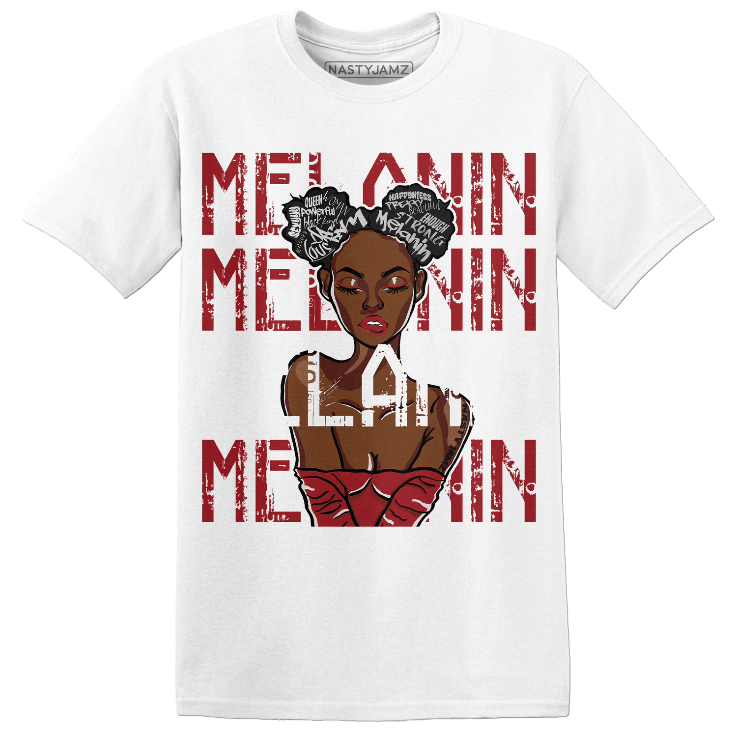 Retro Red Taxi 12s T Shirt Match Melanin Girl - NastyJamz