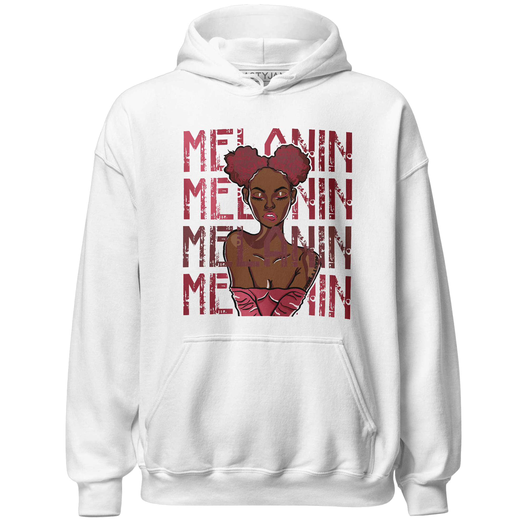 High 85 Metallic Burgundy 1s Hoodie Match Melanin Girl - NastyJamz