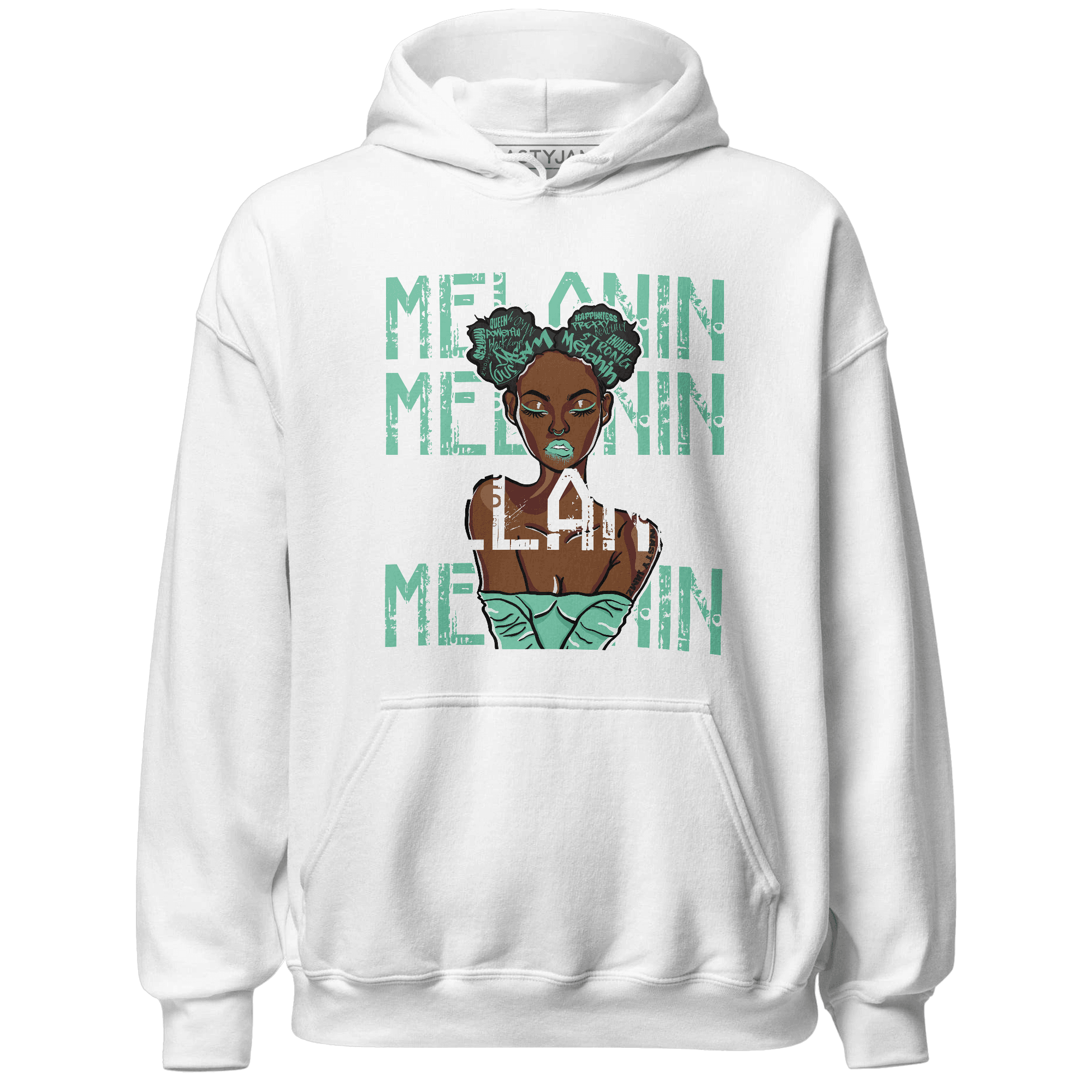 High OG Green Glow 1s Hoodie Match Melanin Girl - NastyJamz