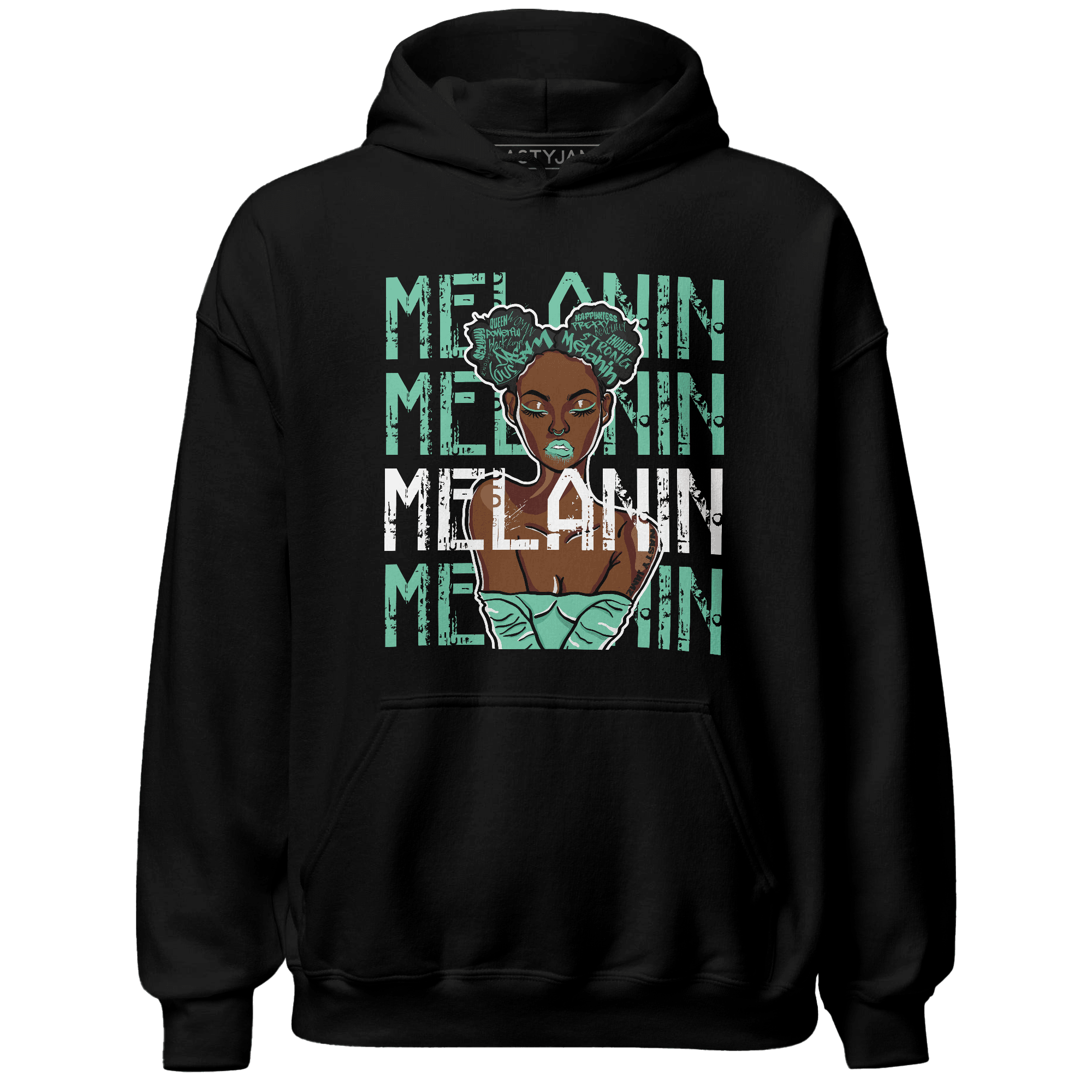 High OG Green Glow 1s Hoodie Match Melanin Girl - NastyJamz