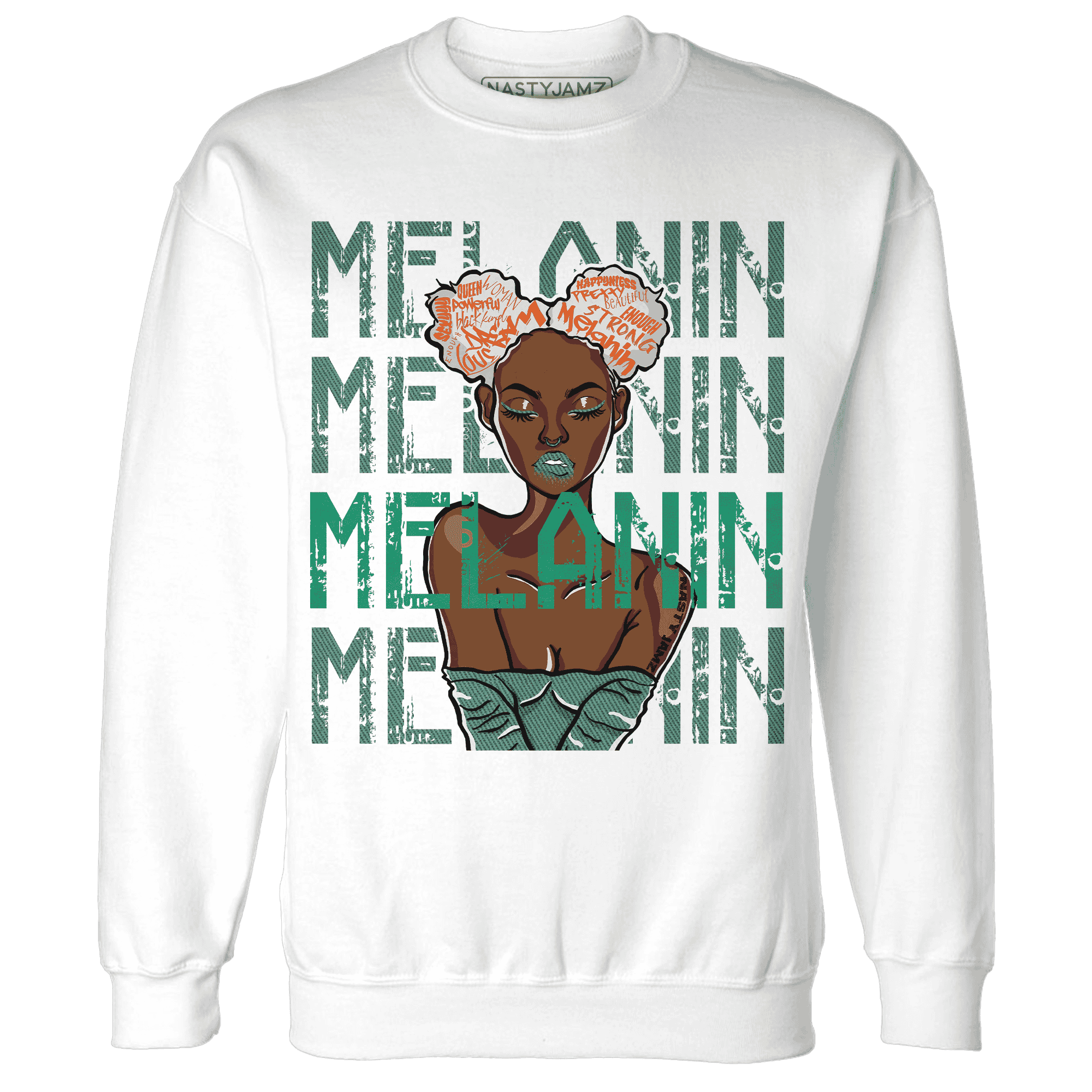Nina CN Abney 3s Sweatshirt Match Melanin Girl - NastyJamz