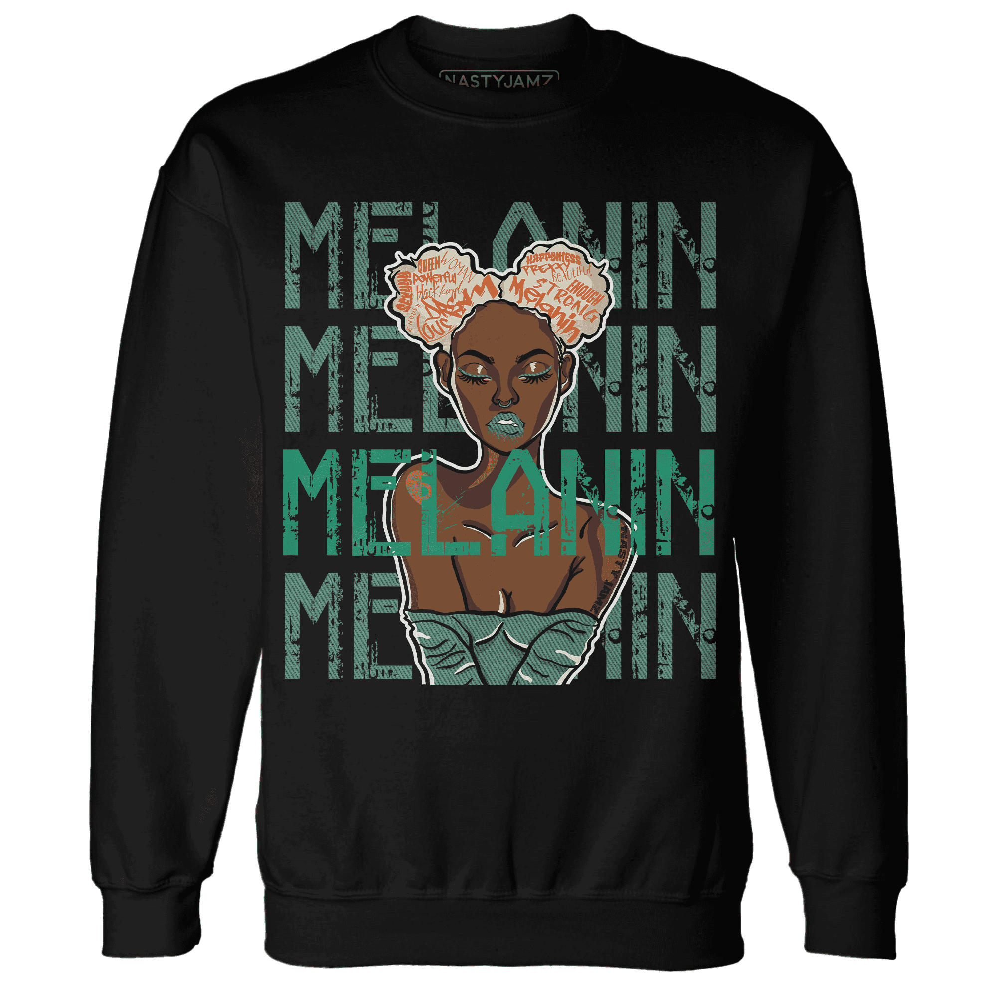 Nina CN Abney 3s Sweatshirt Match Melanin Girl - NastyJamz