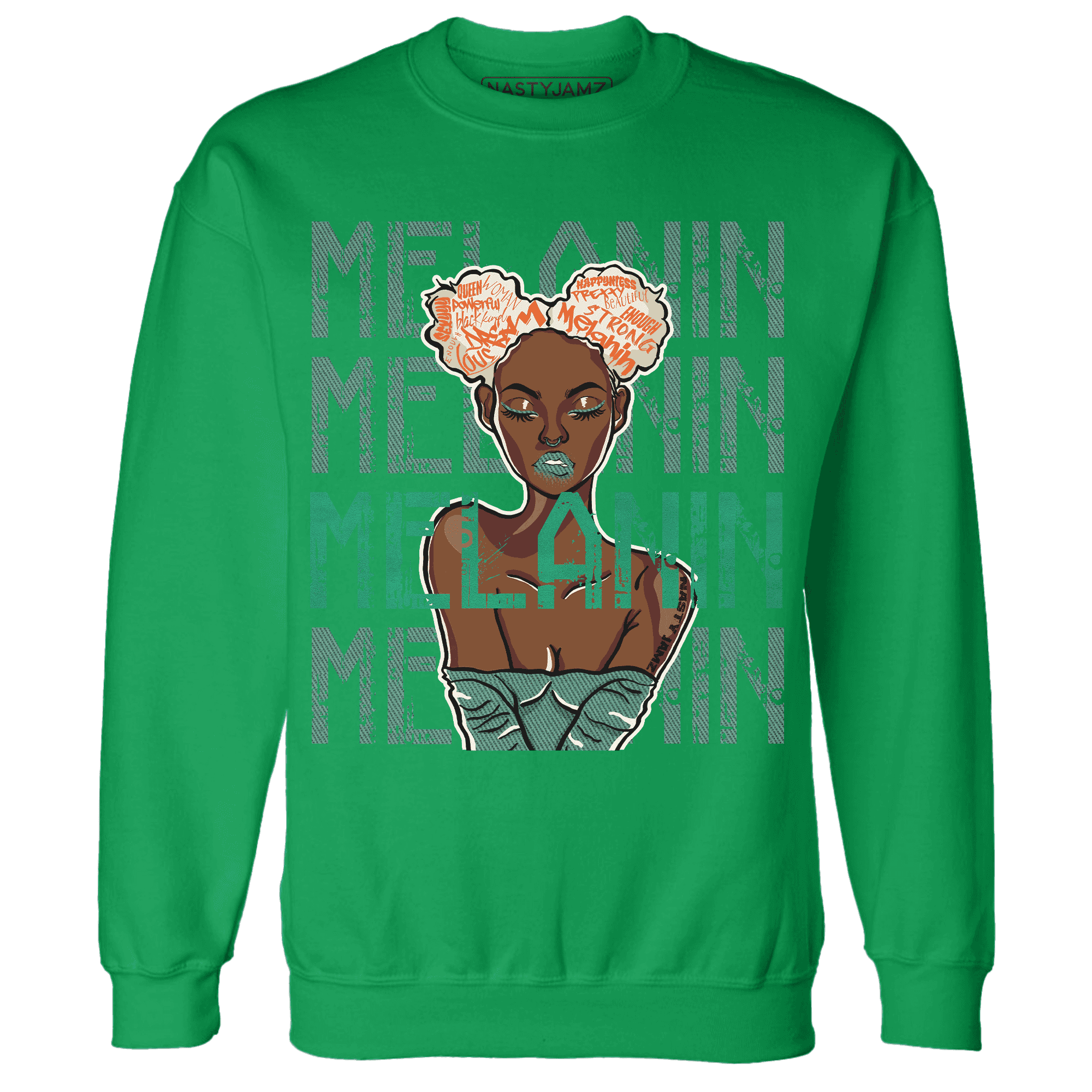 Nina CN Abney 3s Sweatshirt Match Melanin Girl - NastyJamz