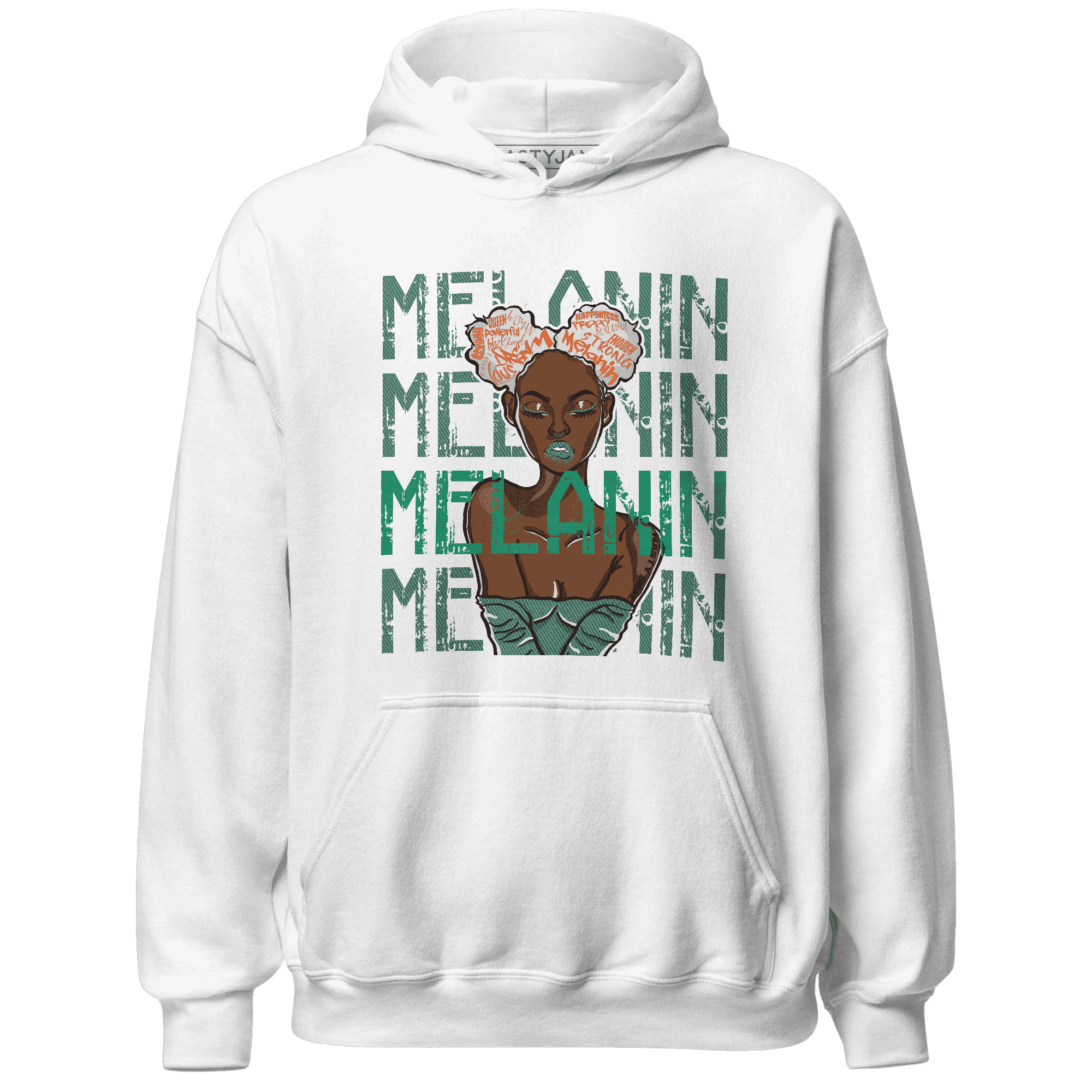 Nina CN Abney 3s Hoodie Match Melanin Girl - NastyJamz