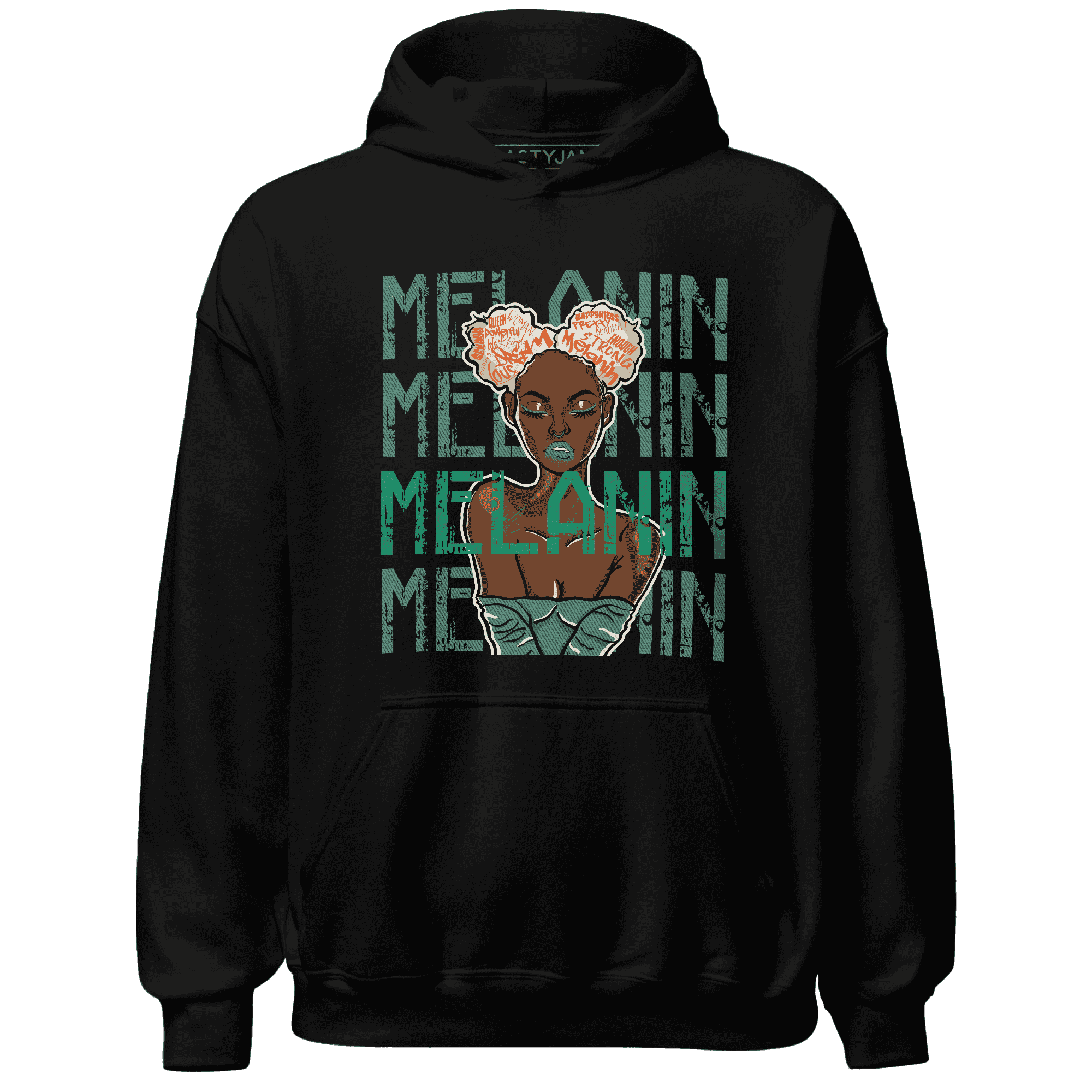 Nina CN Abney 3s Hoodie Match Melanin Girl - NastyJamz