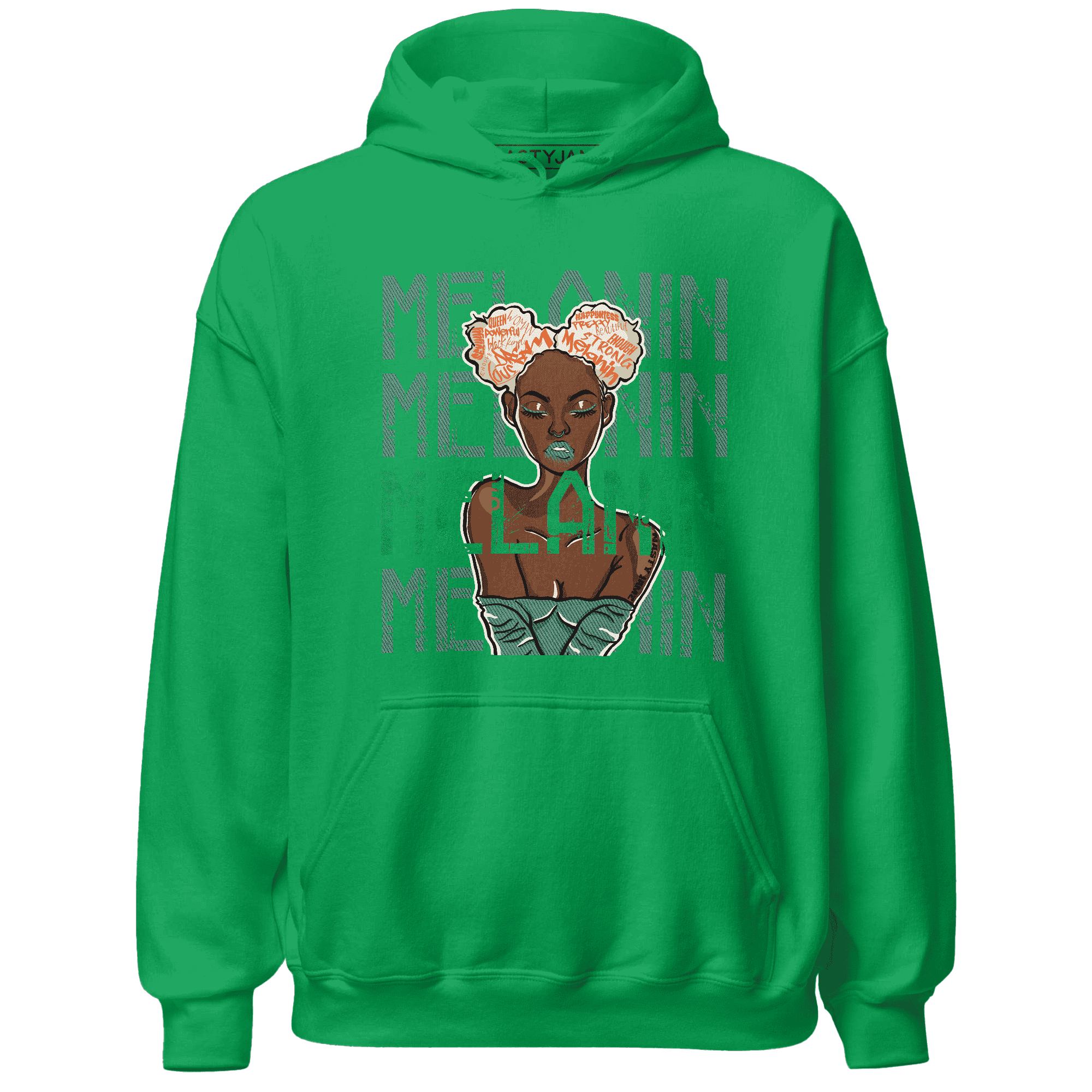 Nina CN Abney 3s Hoodie Match Melanin Girl - NastyJamz