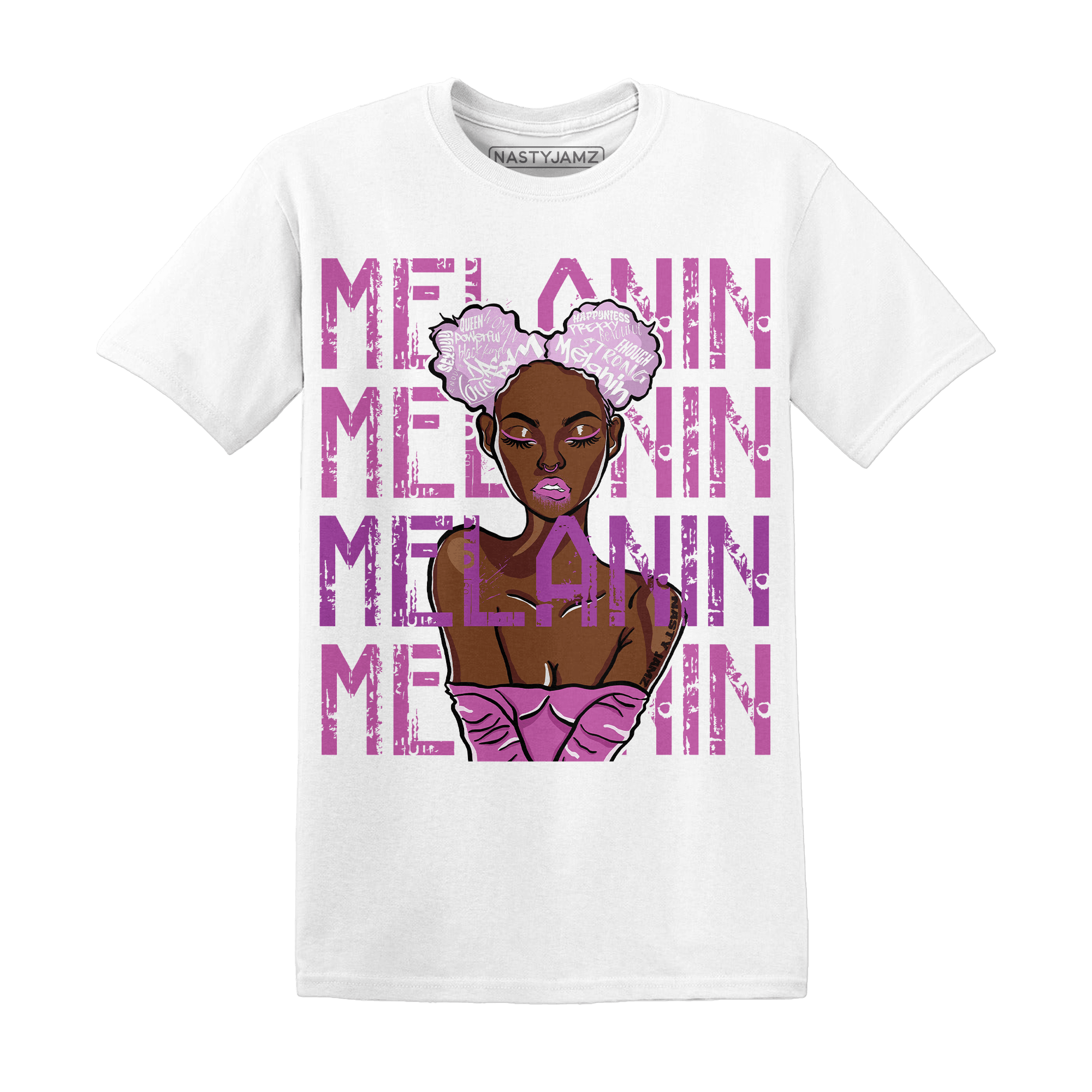 GS Hyper Violet 4s T Shirt Match Melanin Girl - NastyJamz