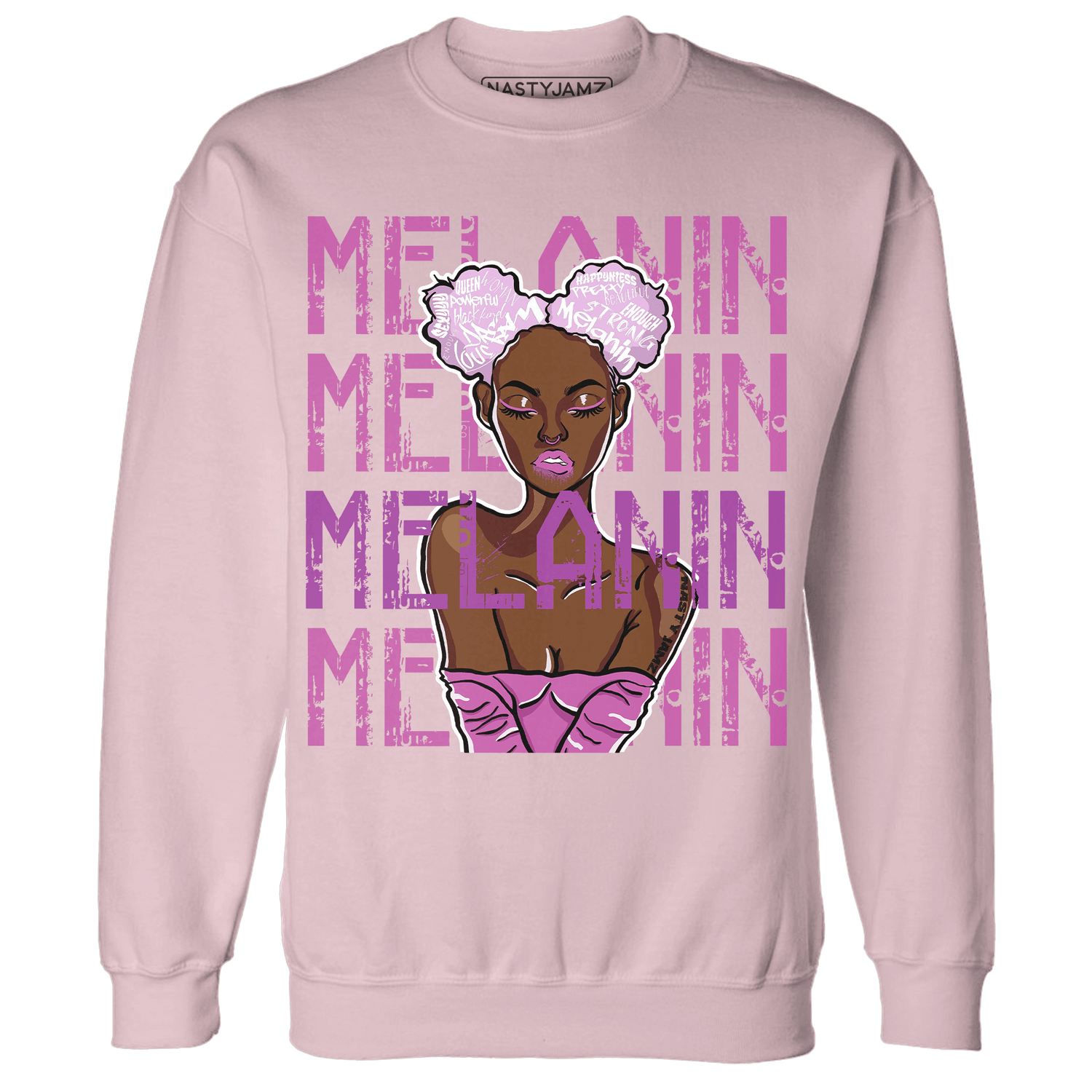 GS Hyper Violet 4s Sweatshirt Match Melanin Girl - NastyJamz