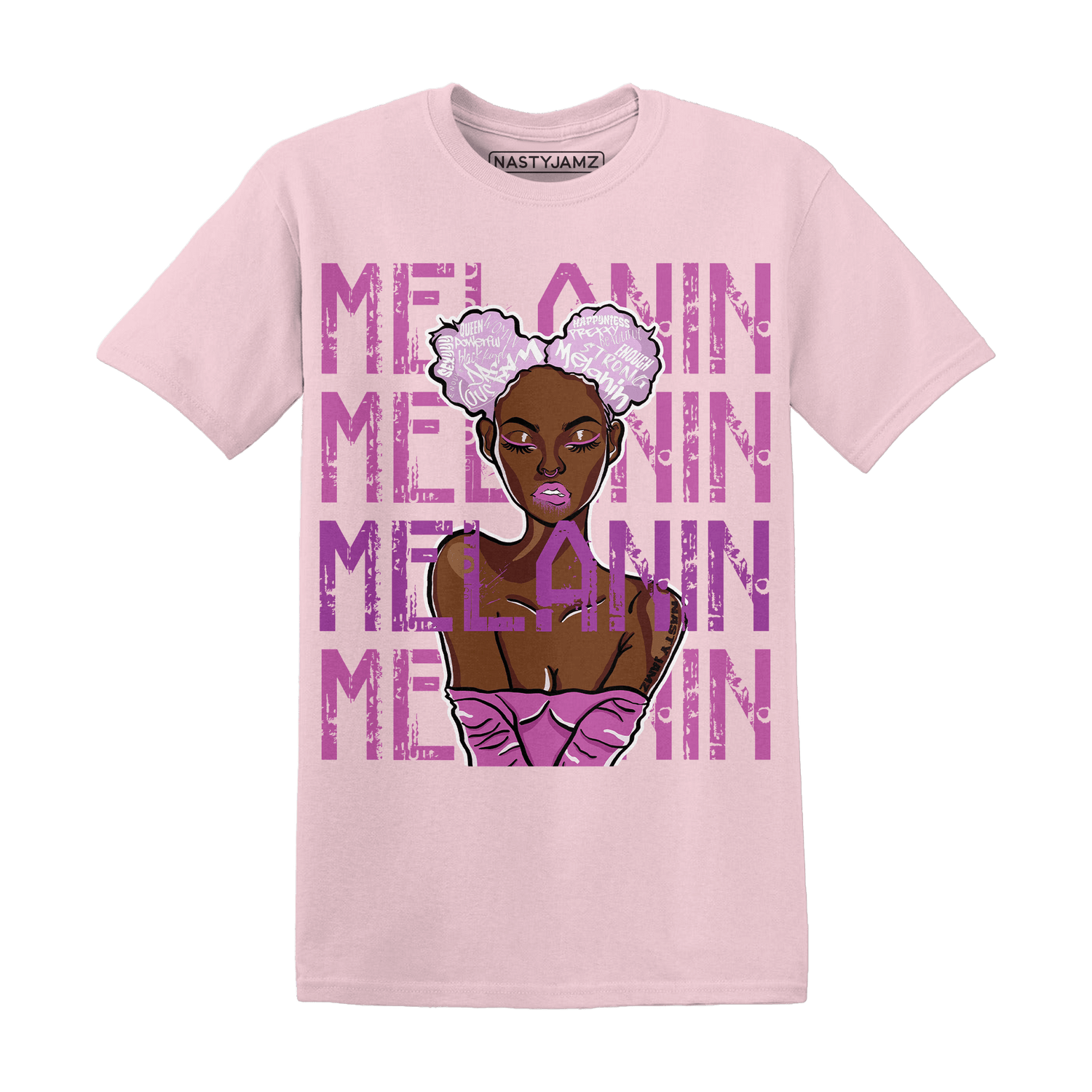GS Hyper Violet 4s T Shirt Match Melanin Girl - NastyJamz