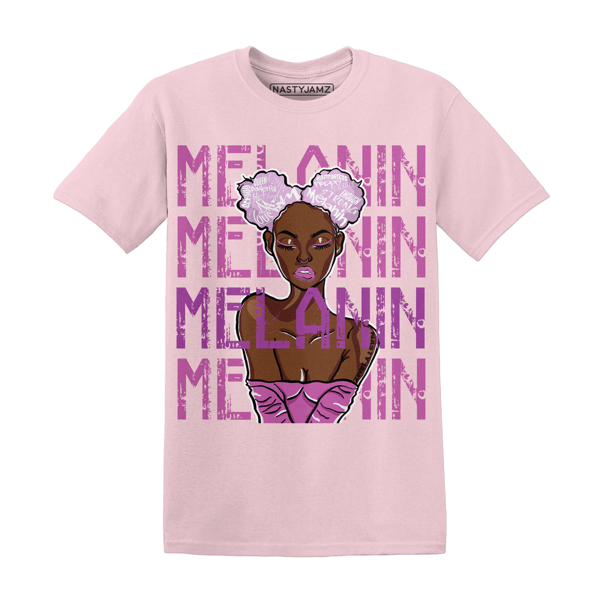 GS Hyper Violet 4s T Shirt Match Melanin Girl - NastyJamz