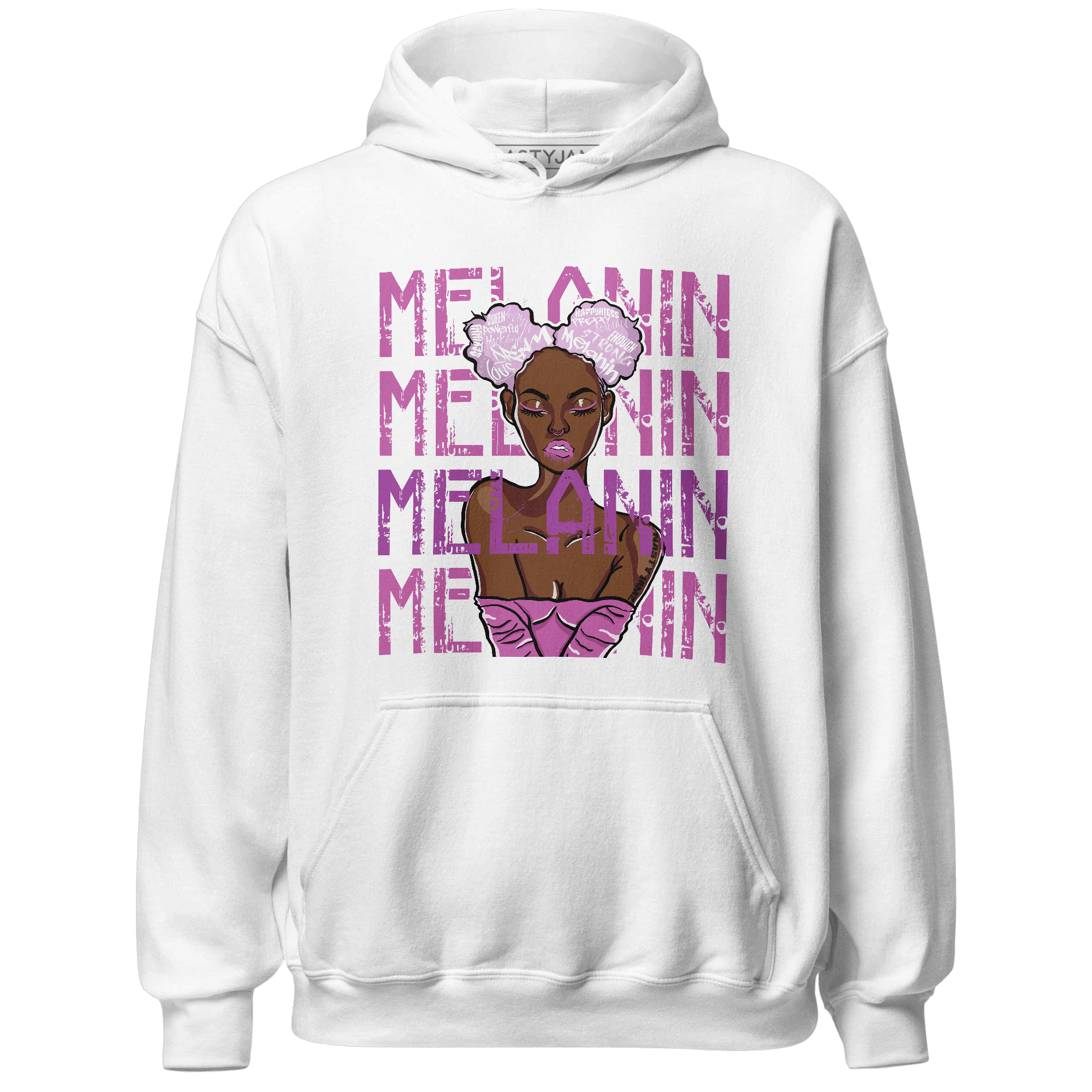 GS Hyper Violet 4s Hoodie Match Melanin Girl - NastyJamz