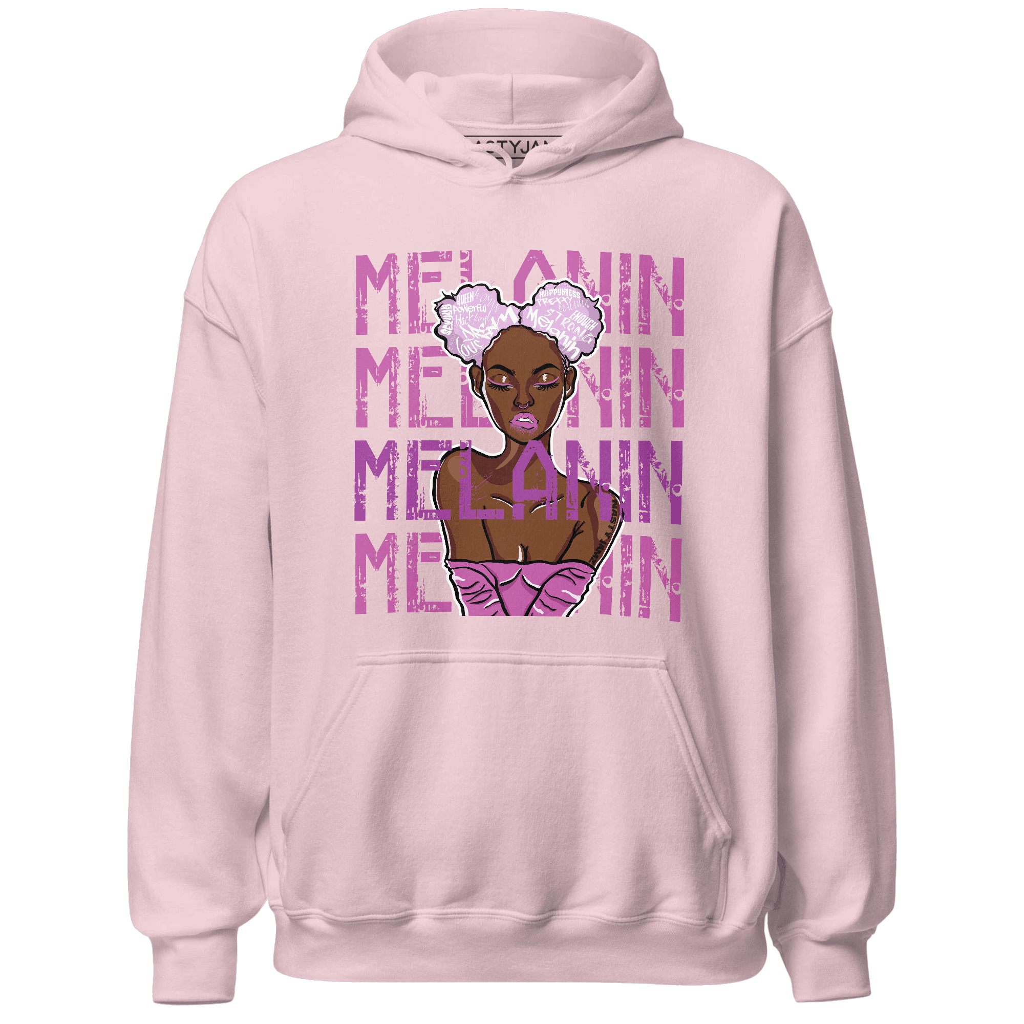 GS Hyper Violet 4s Hoodie Match Melanin Girl - NastyJamz