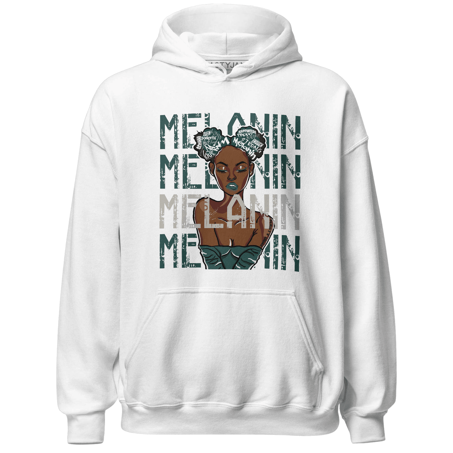 Oxidized Green 4s Hoodie Match Melanin Girl - NastyJamz