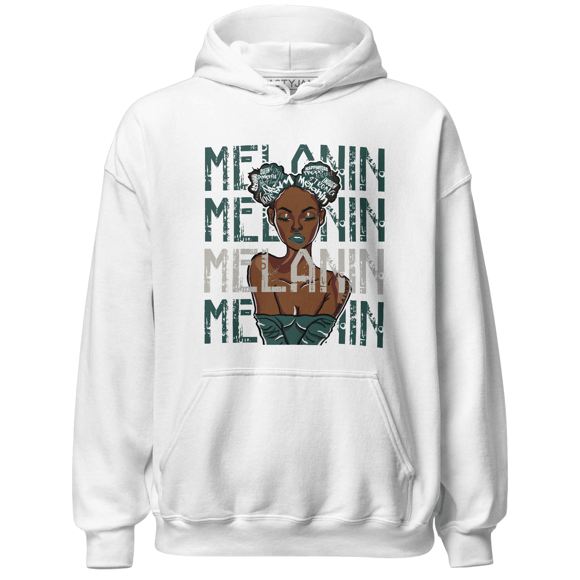 Oxidized Green 4s Hoodie Match Melanin Girl - NastyJamz