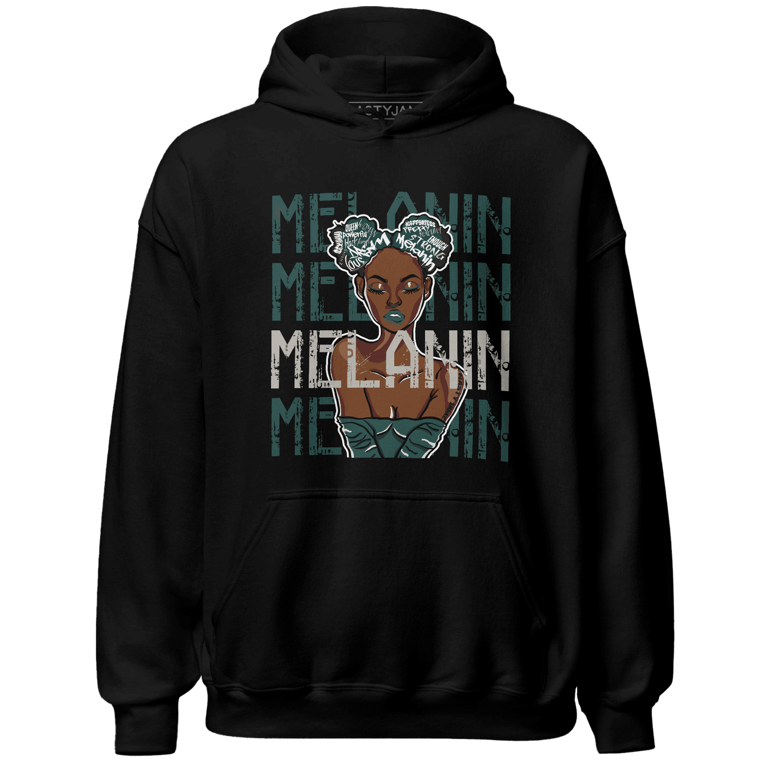 Oxidized Green 4s Hoodie Match Melanin Girl - NastyJamz