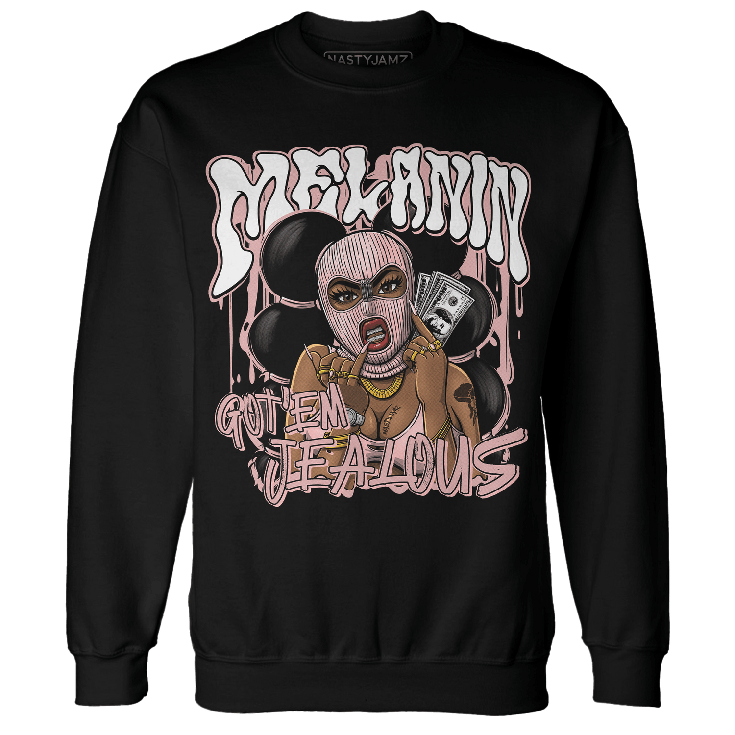 Low Legend Pink 11s Sweatshirt Match Melanin Got Em Jealous - NastyJamz