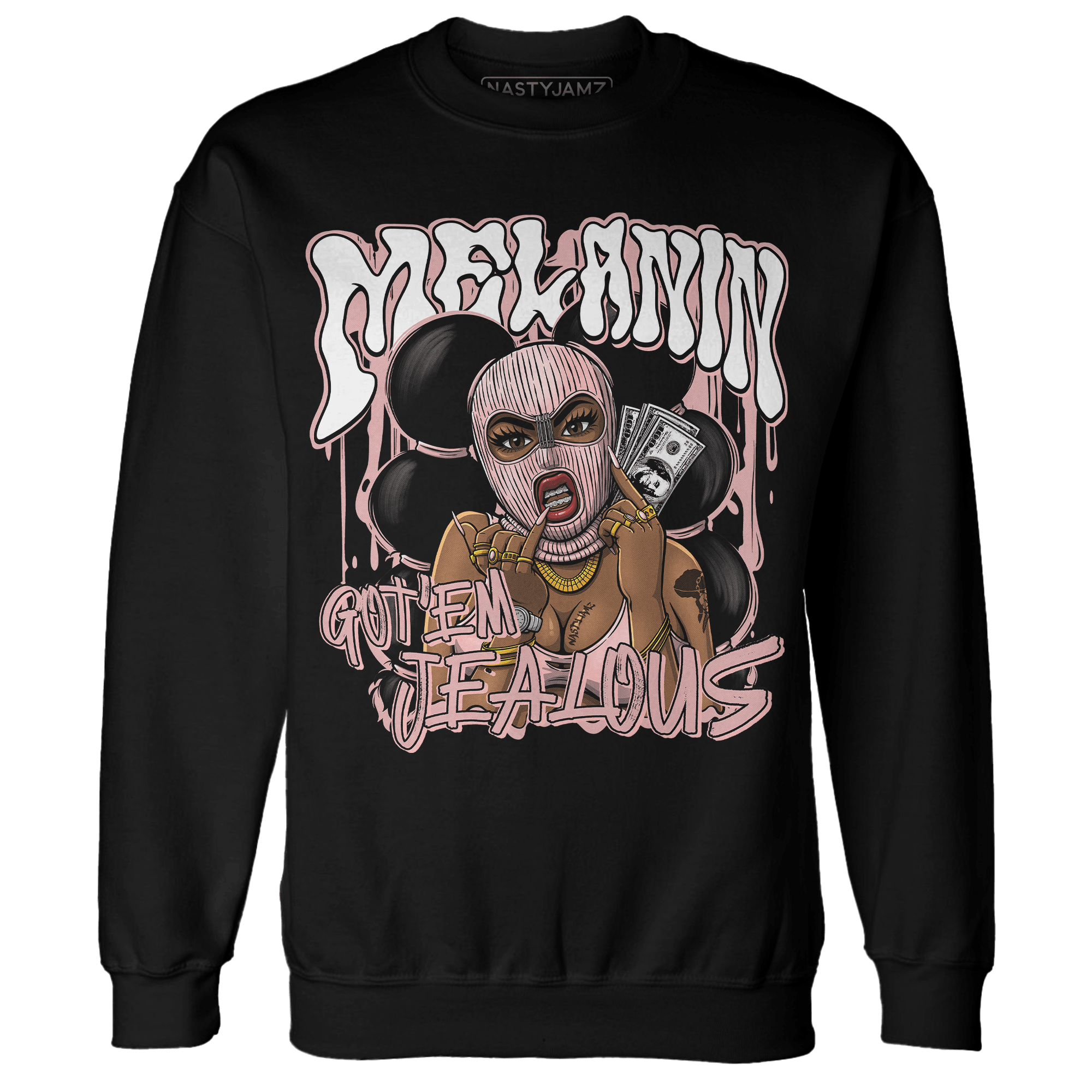 Low Legend Pink 11s Sweatshirt Match Melanin Got Em Jealous - NastyJamz