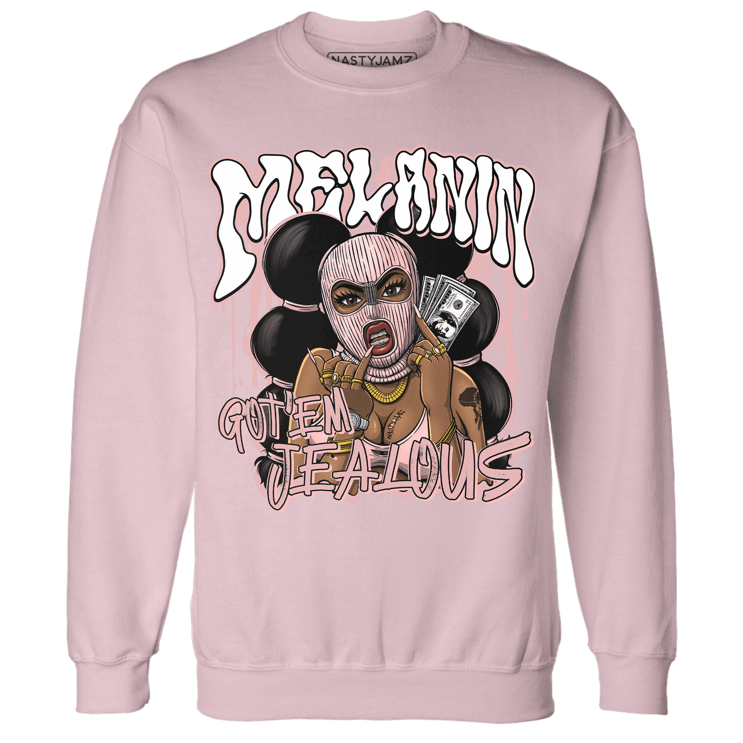 Low Legend Pink 11s Sweatshirt Match Melanin Got Em Jealous - NastyJamz