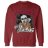 Retro Red Taxi 12s Sweatshirt Match Melanin Got Em Jealous - NastyJamz