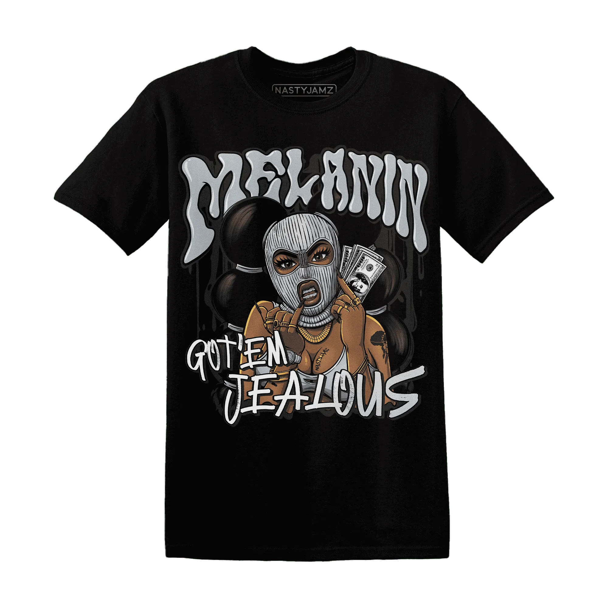NastyJamz-Wolf-Grey-12s-T-Shirt-Match-Melanin-Got-Em-Jealous