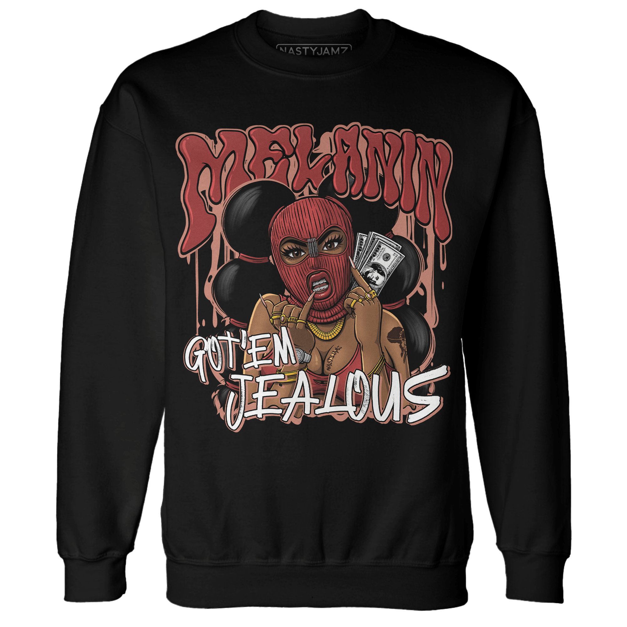 Dune Red 13s Sweatshirt Match Melanin Got Em Jealous - NastyJamz